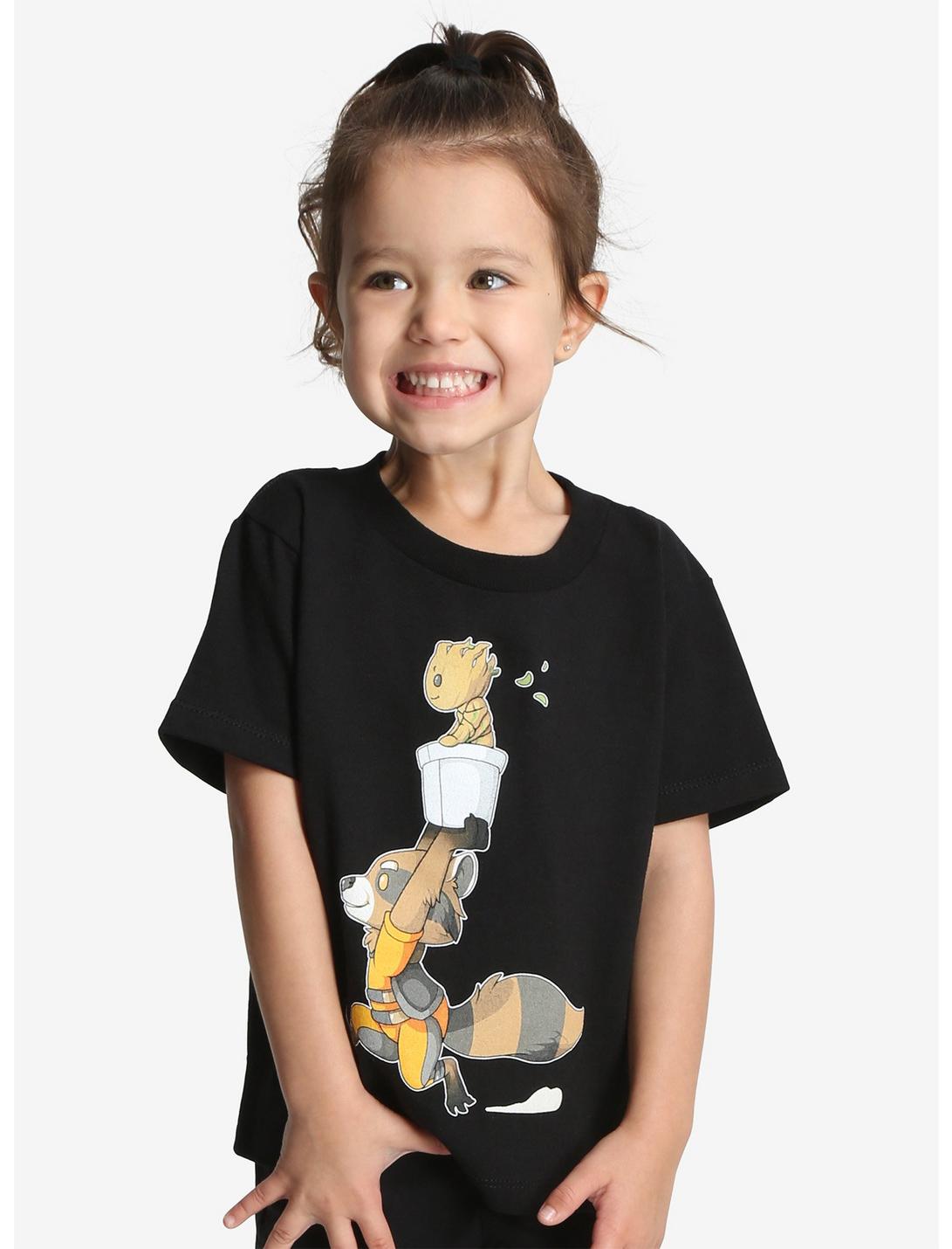 Marvel Guardians Of The Galaxy Groot And Rocket Toddler Tee, BLACK, hi-res