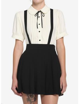 Black Suspender Circle Skirt, , hi-res