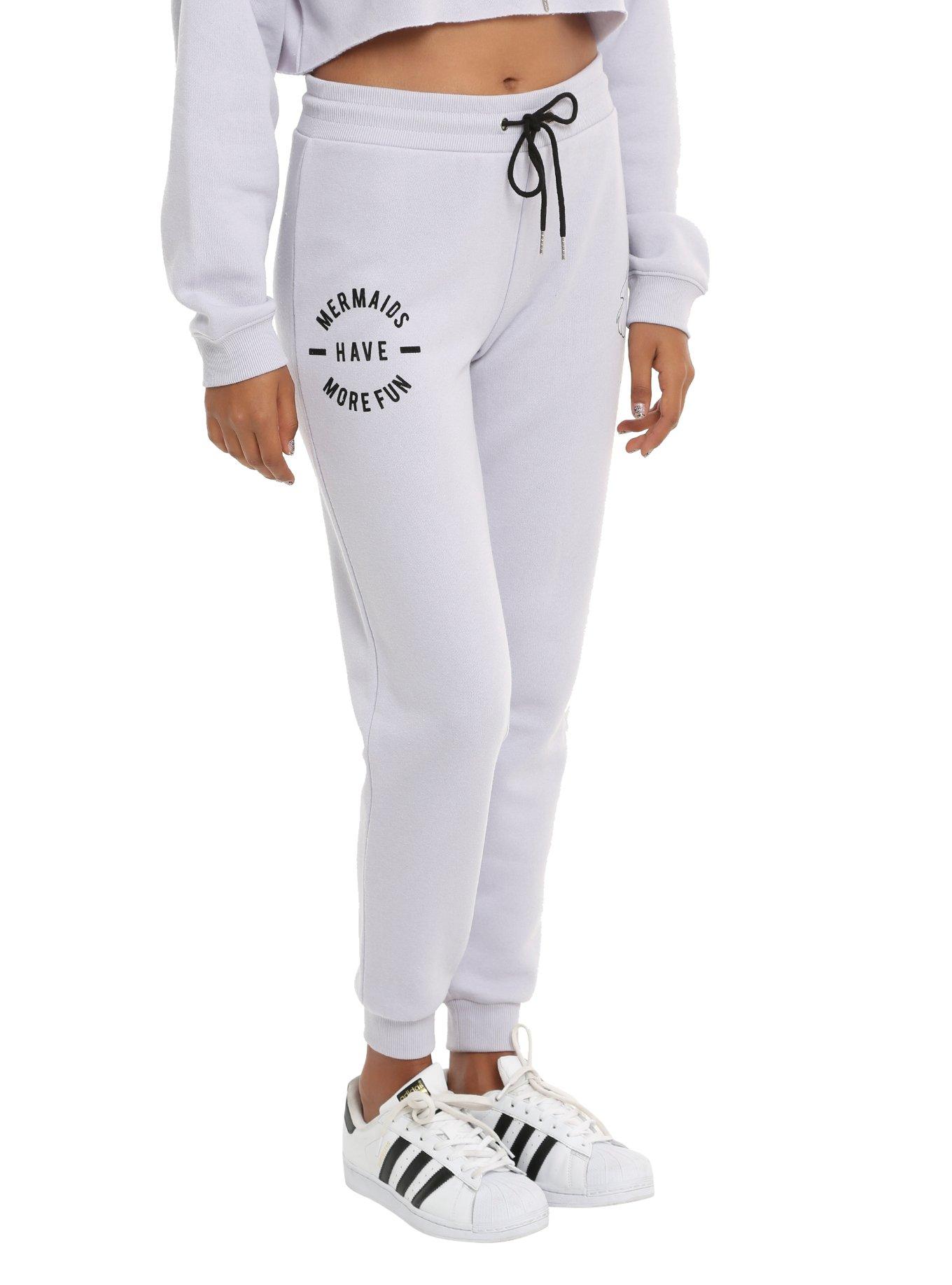 Disney The Little Mermaid Girls Jogger Pants, GREY, hi-res