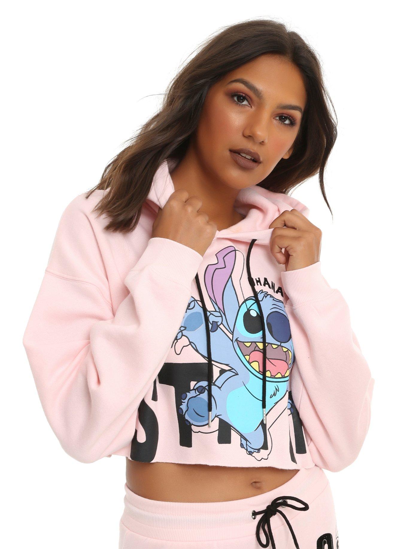 Disney Lilo & Stitch Girls Crop Hoodie