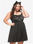 Cat Face Dress Plus Size, BLACK, hi-res