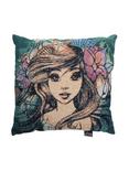 Disney The Little Mermaid Ariel Woven Tapestry Pillow, , hi-res
