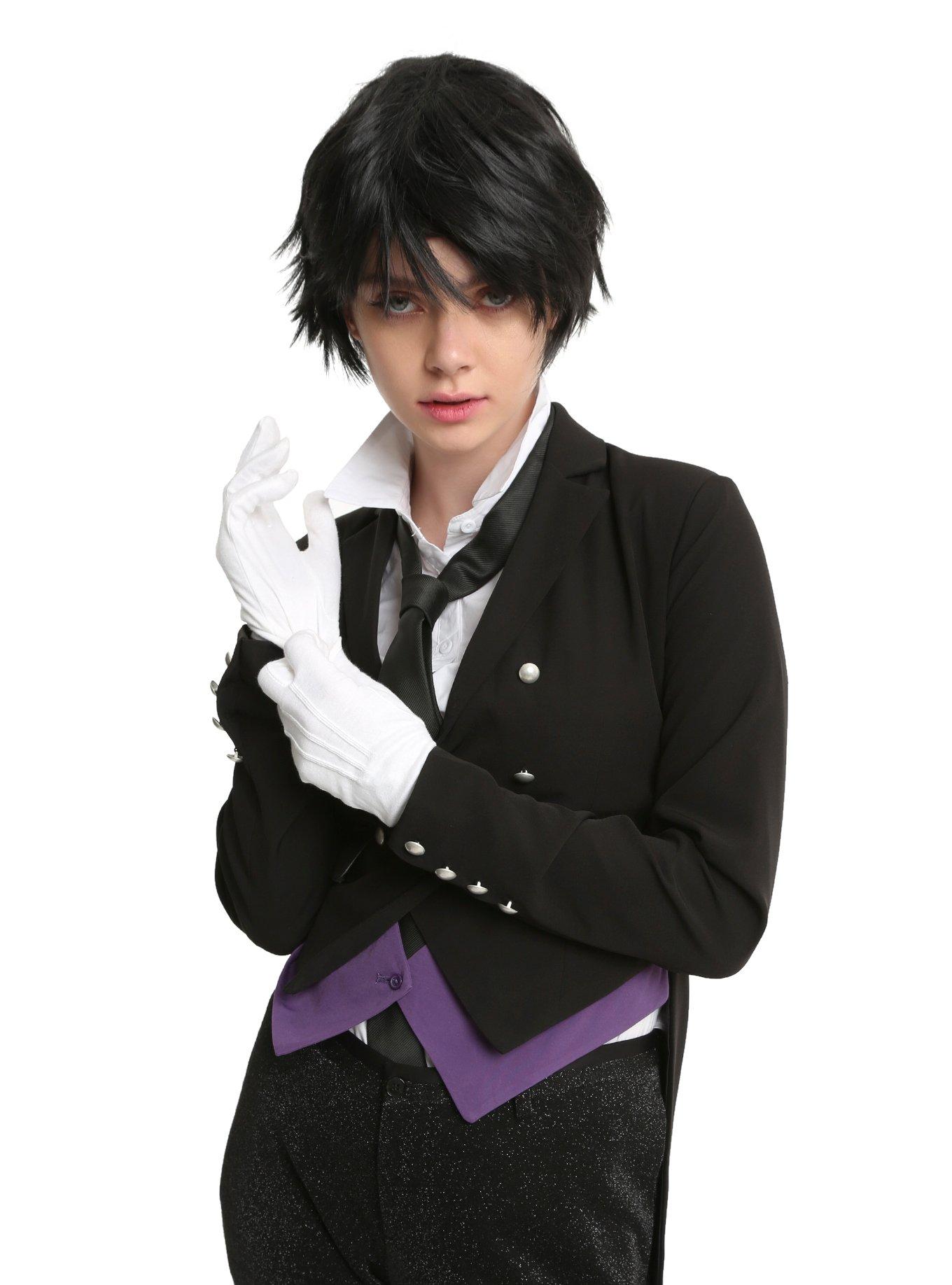 Black Butler Sebastian Cosplay Jacket, BLACK, hi-res