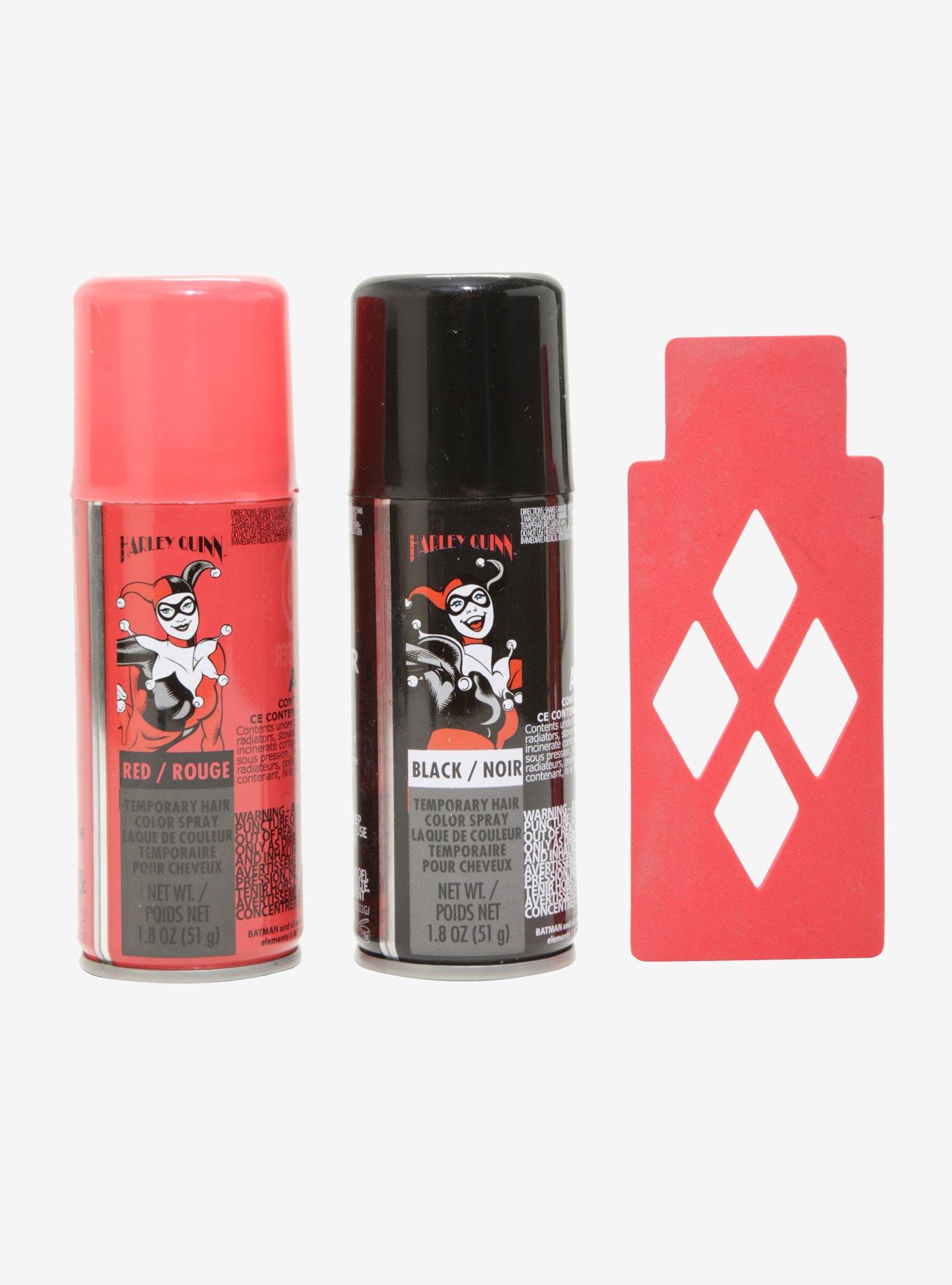 DC Comics Harley Quinn Temporary Hair Color Spray Set, , hi-res