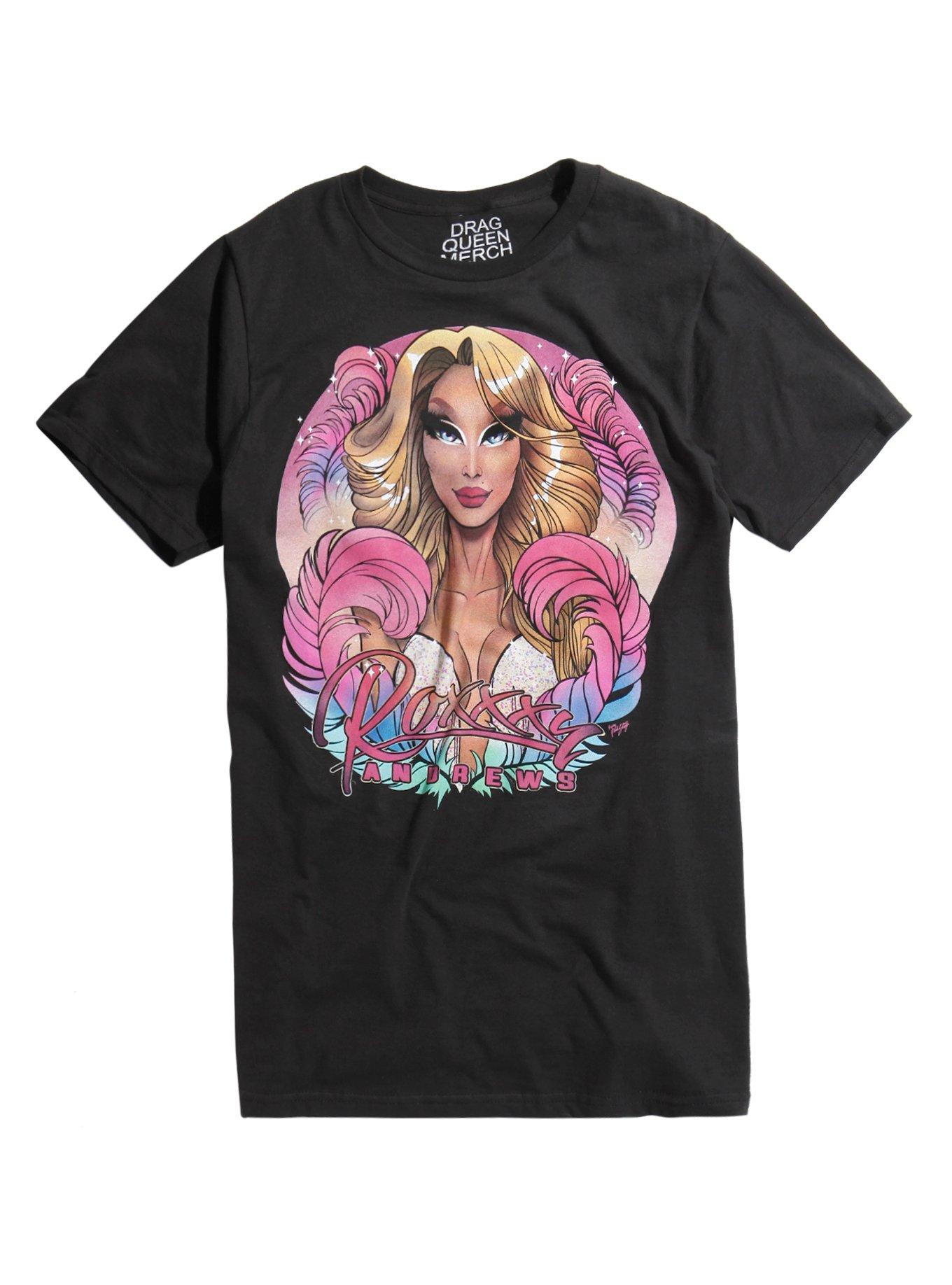 Drag Queen Merch Roxxxy Andrews T-Shirt, BLACK, hi-res