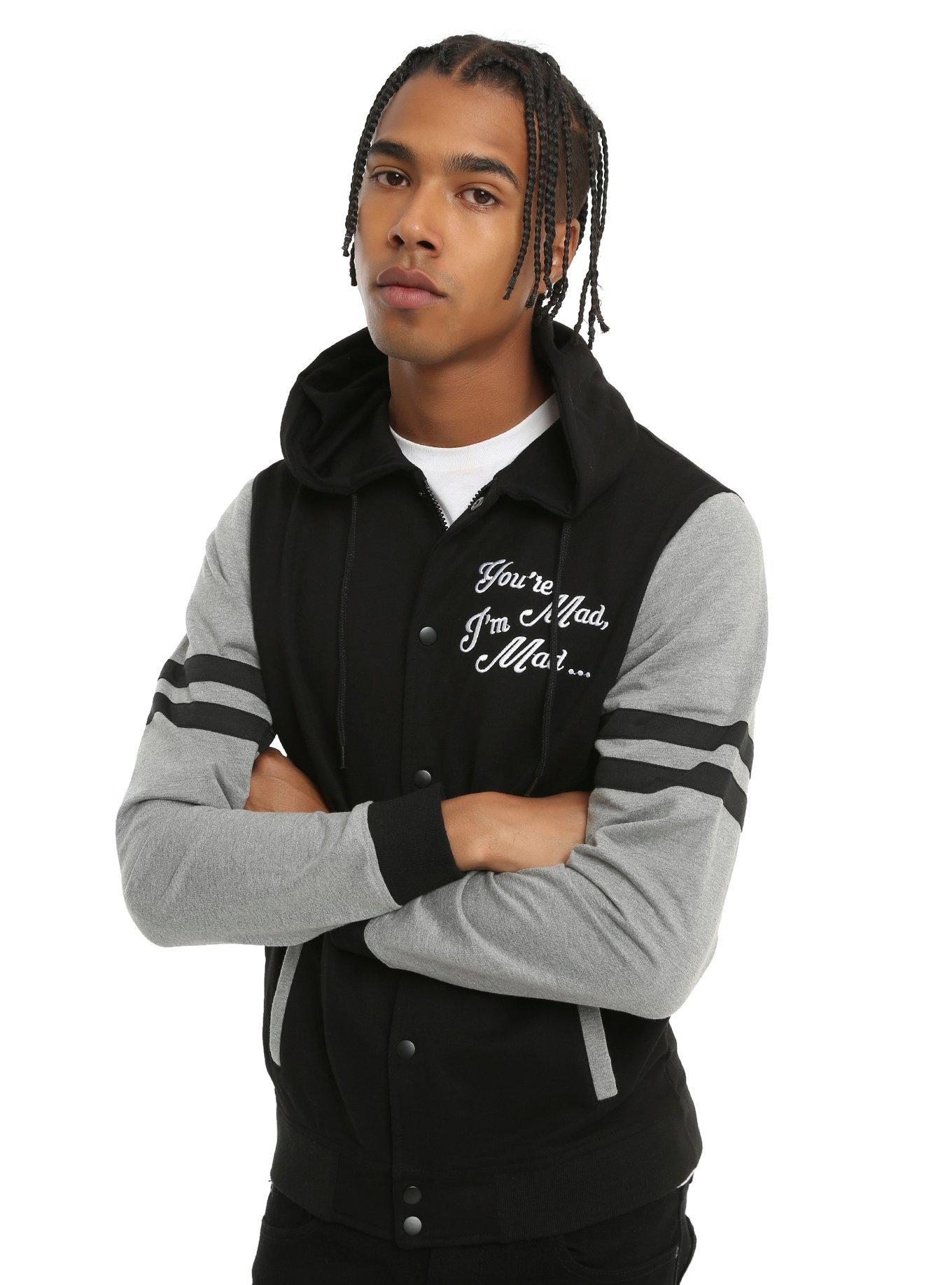 Disney Alice In Wonderland Cheshire Cat Stripe Hoodie, BLACK, hi-res