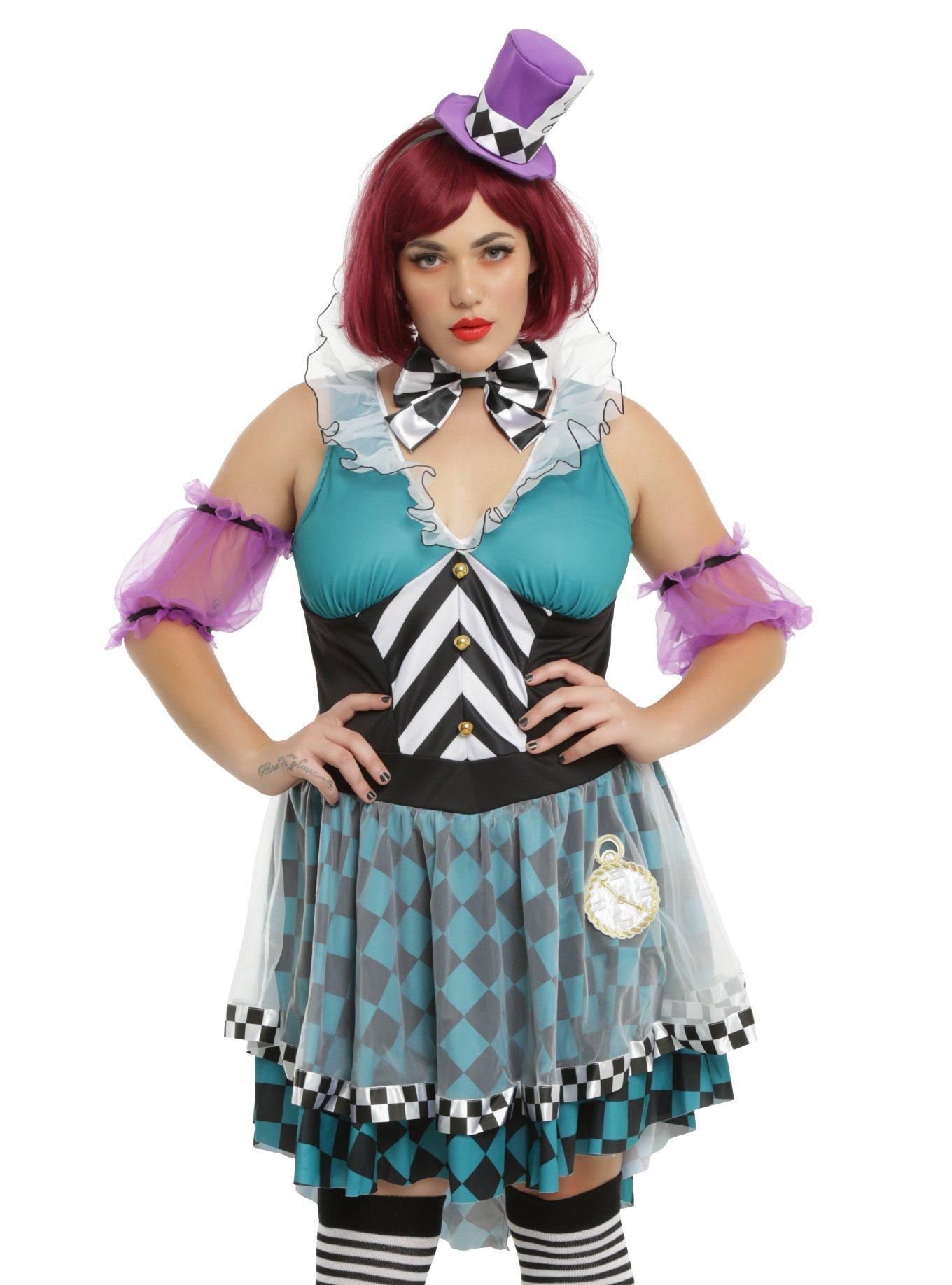 Manic Mad Hatter Costume Plus Size, MULTI, hi-res