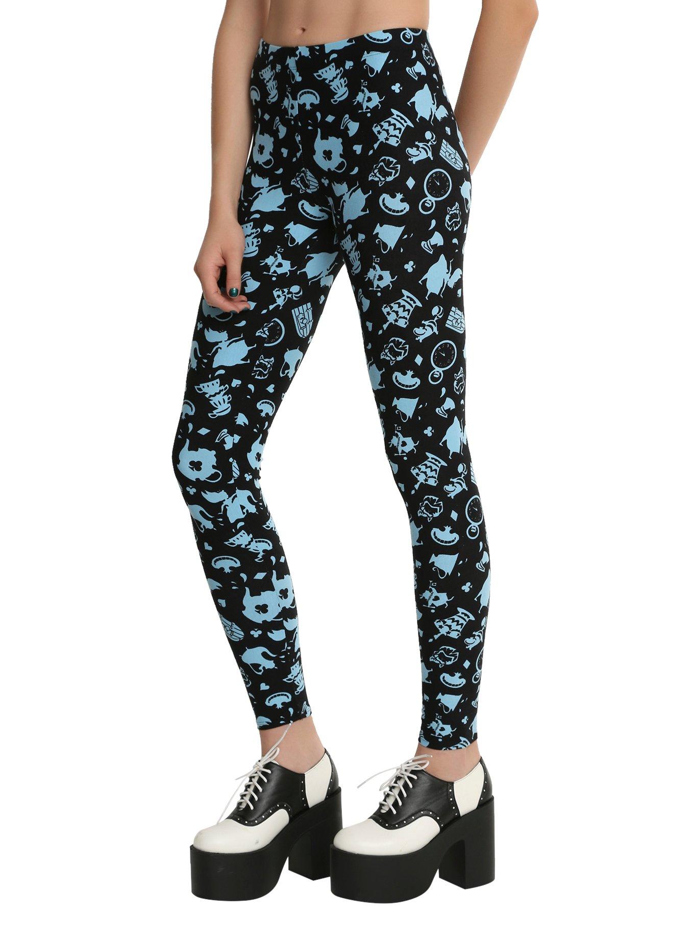 Disney Alice In Wonderland Icons Print Leggings, MULTI COLOR, hi-res