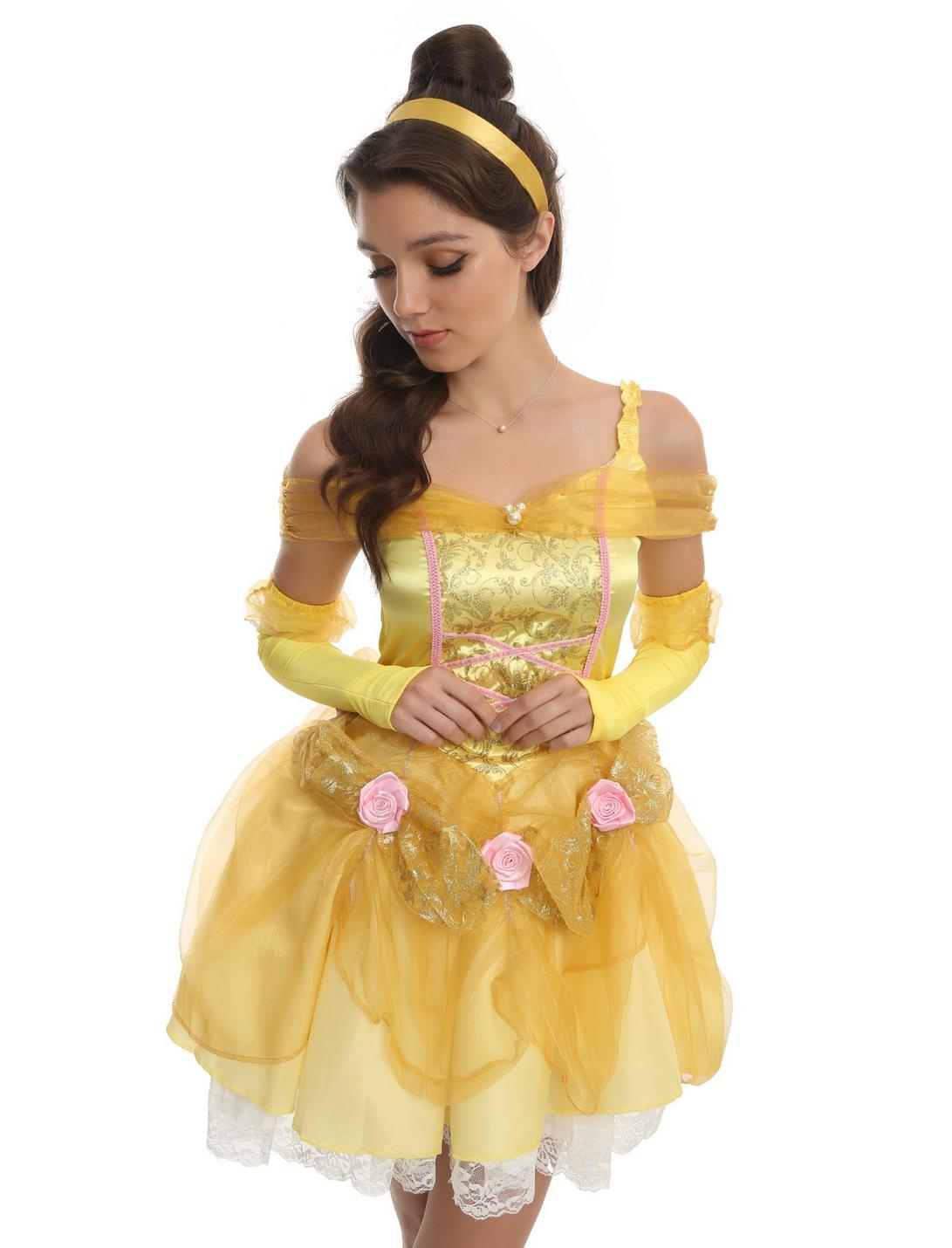 Disney Princess Beauty And The Beast Belle Deluxe Costume, GOLD, hi-res