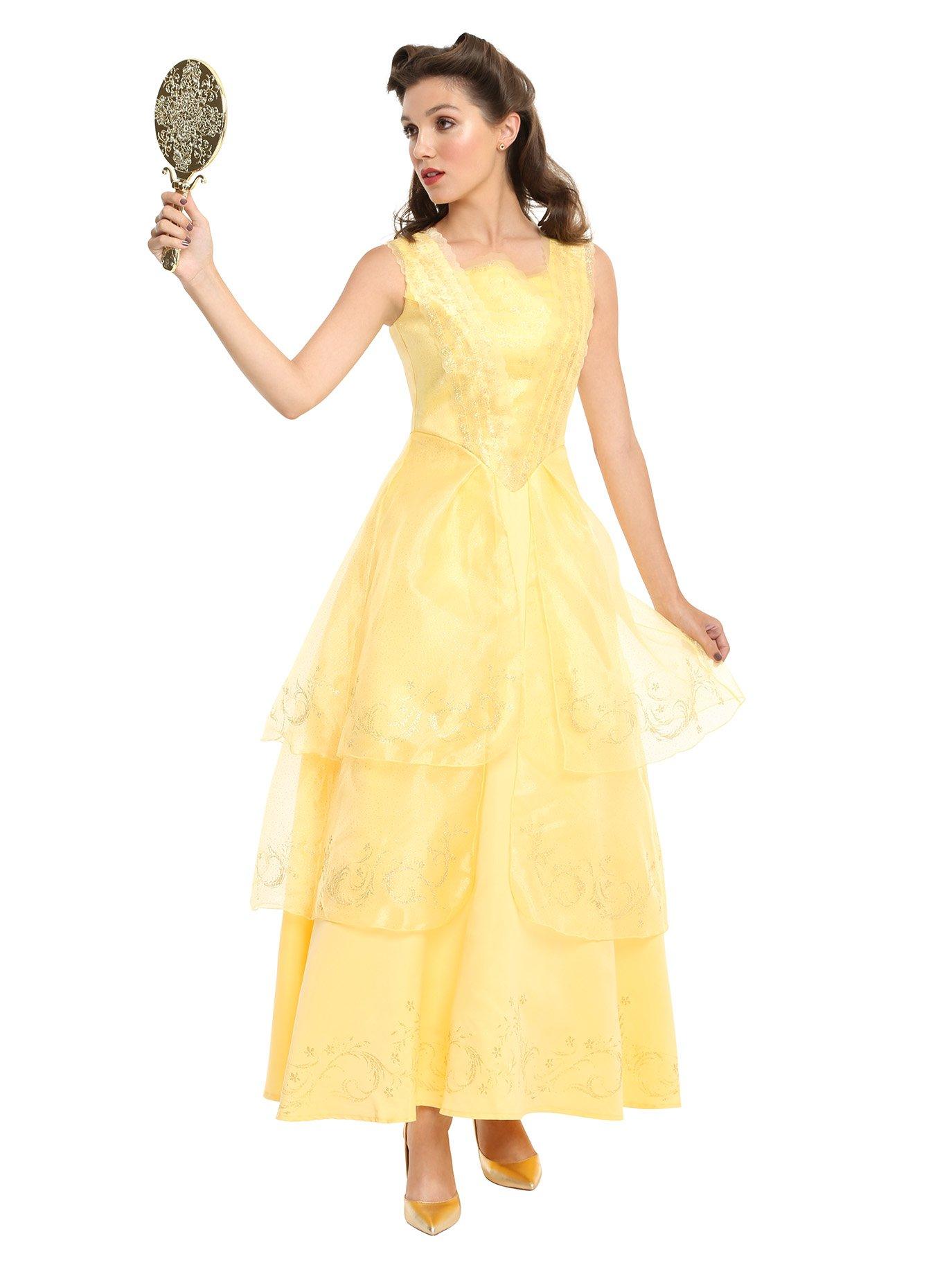 Disney Beauty And The Beast Belle Ball Gown Prestige Costume, GOLD, hi-res