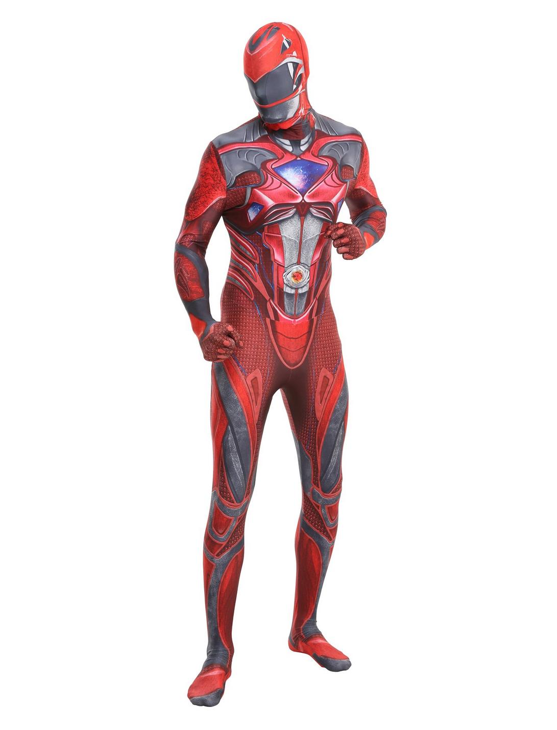 Power Rangers Red Ranger Bodysuit Costume, MULTI, hi-res