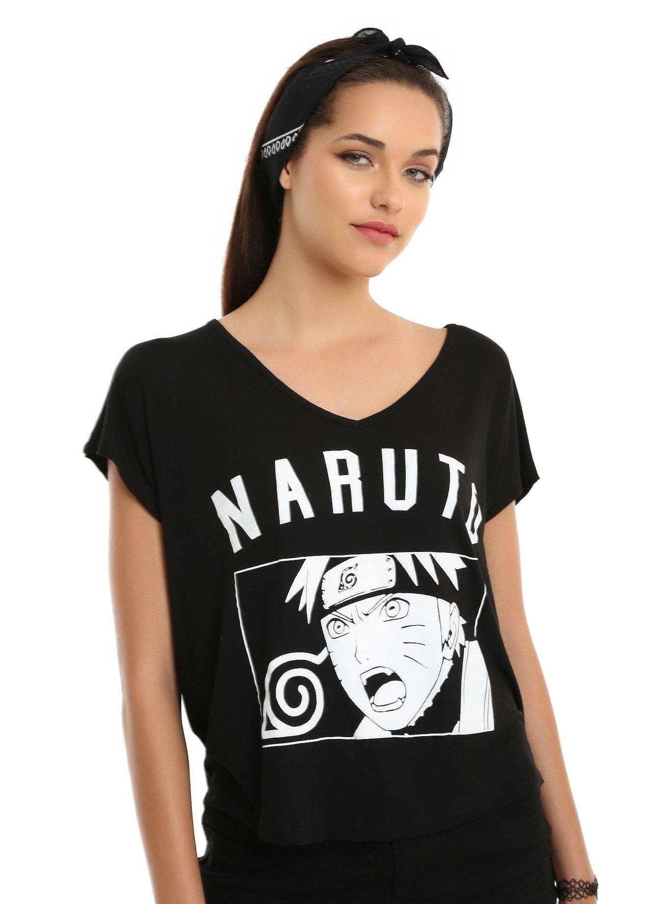 Naruto Shippuden Girls Dolman Sleeve Top, BLACK, hi-res