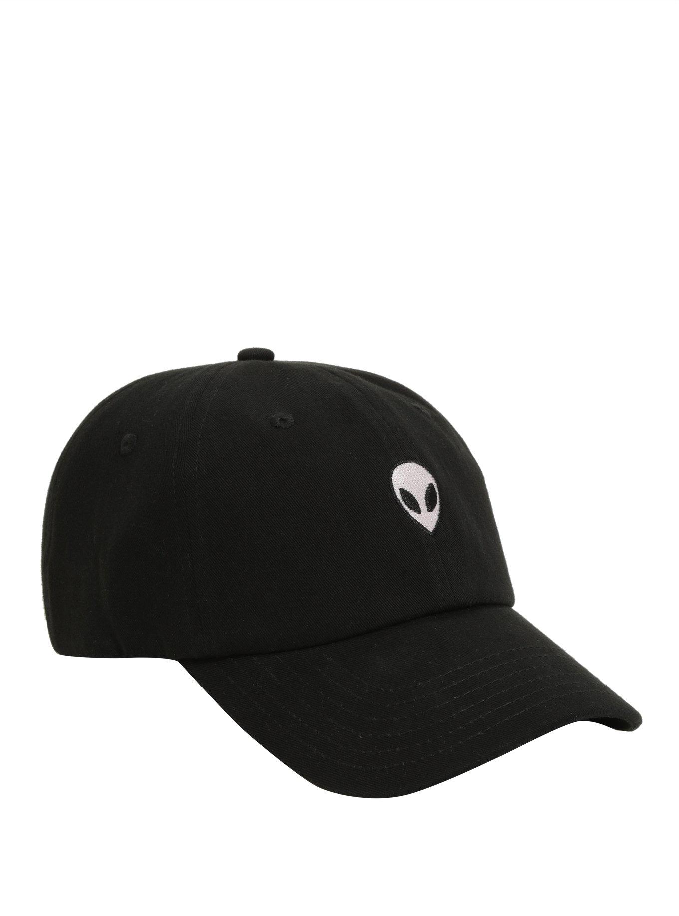 Pink Alien Dad Cap Black, , hi-res