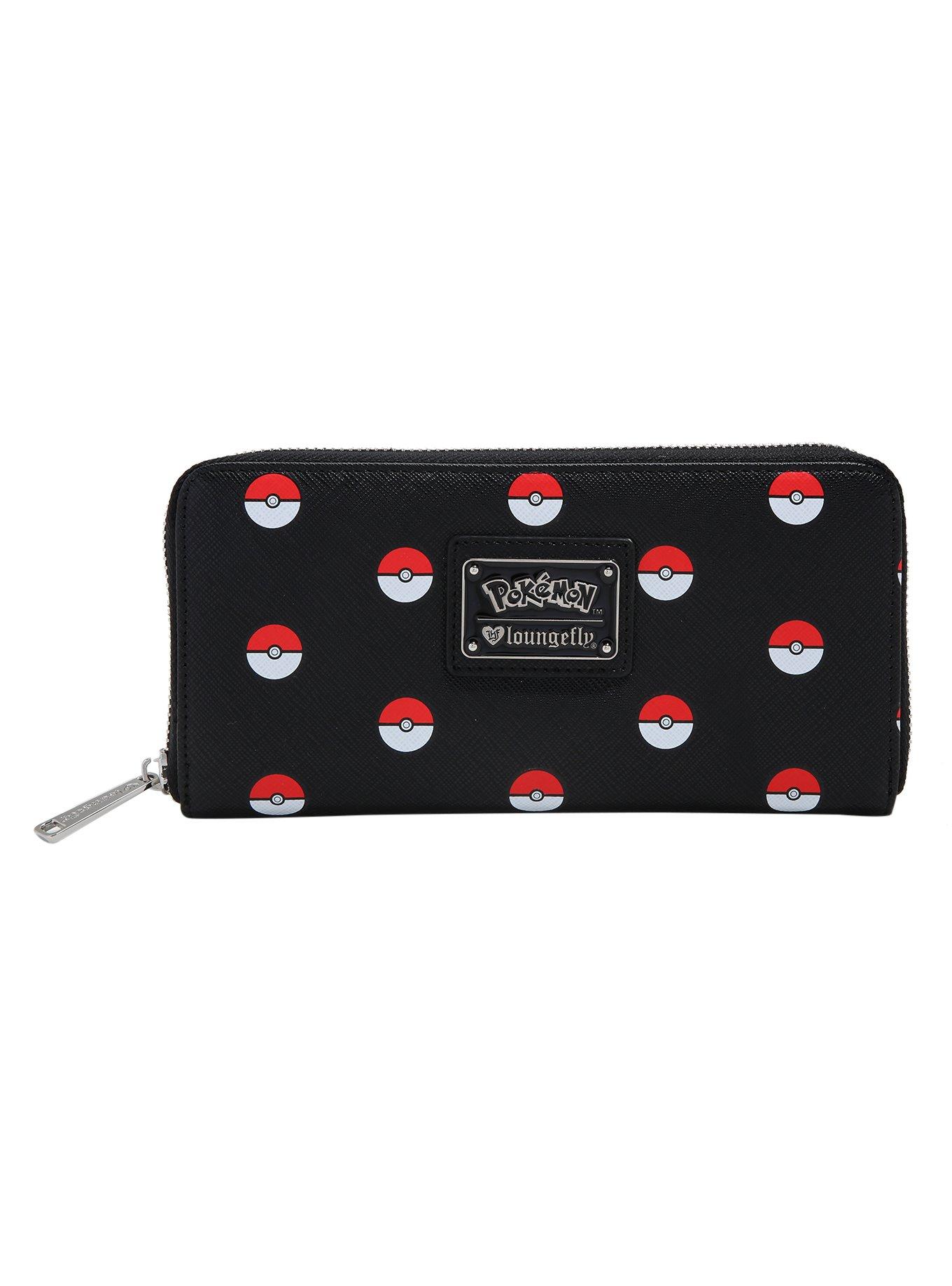 Loungefly Pokemon Poke Ball Toss Print Zip Wallet, , hi-res