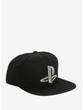 PlayStation Black Grey Logo Snapback Hat, , hi-res