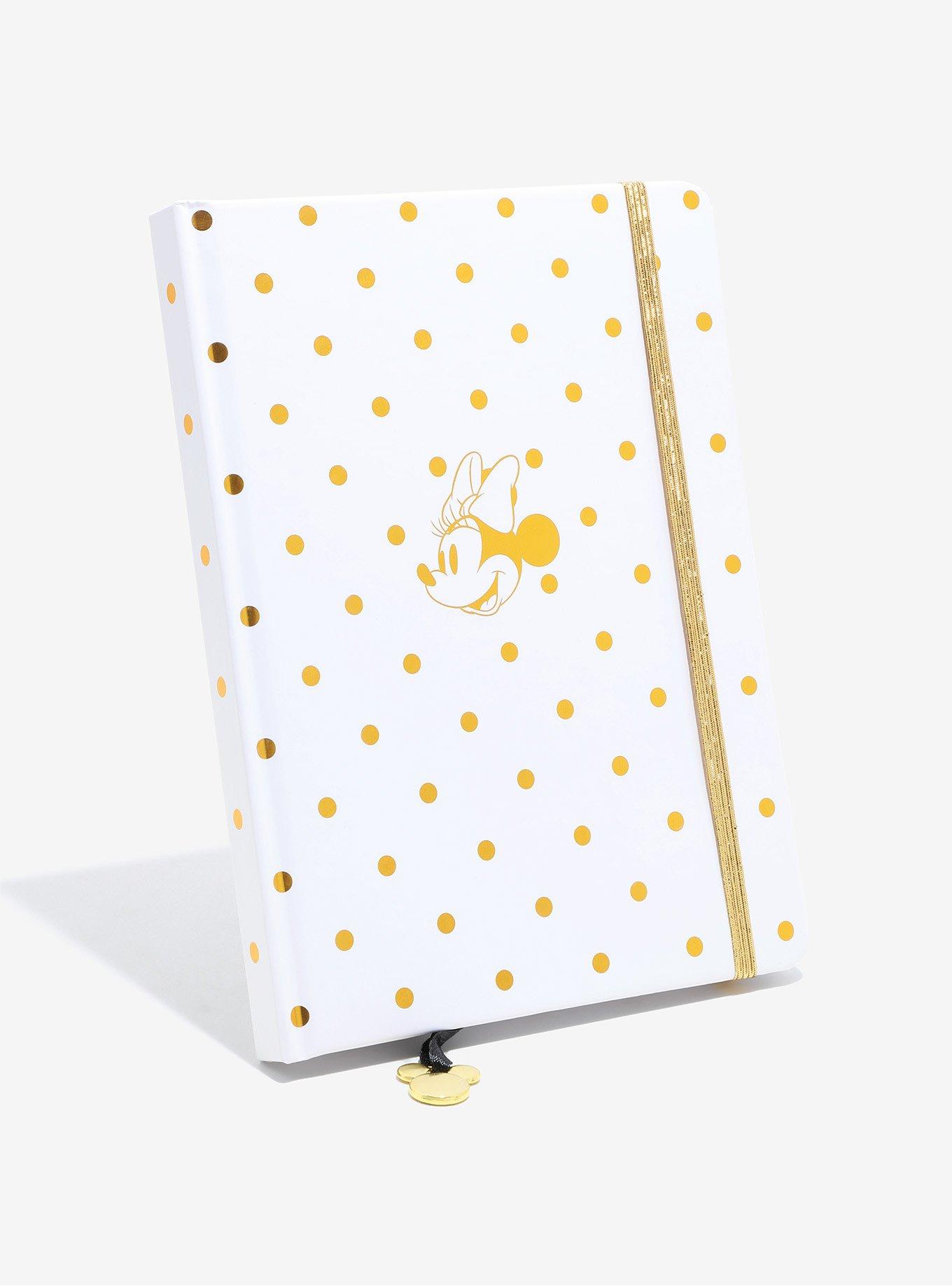 Disney Minnie Mouse Gold Polka Dot Journal - BoxLunch Exclusive, , hi-res