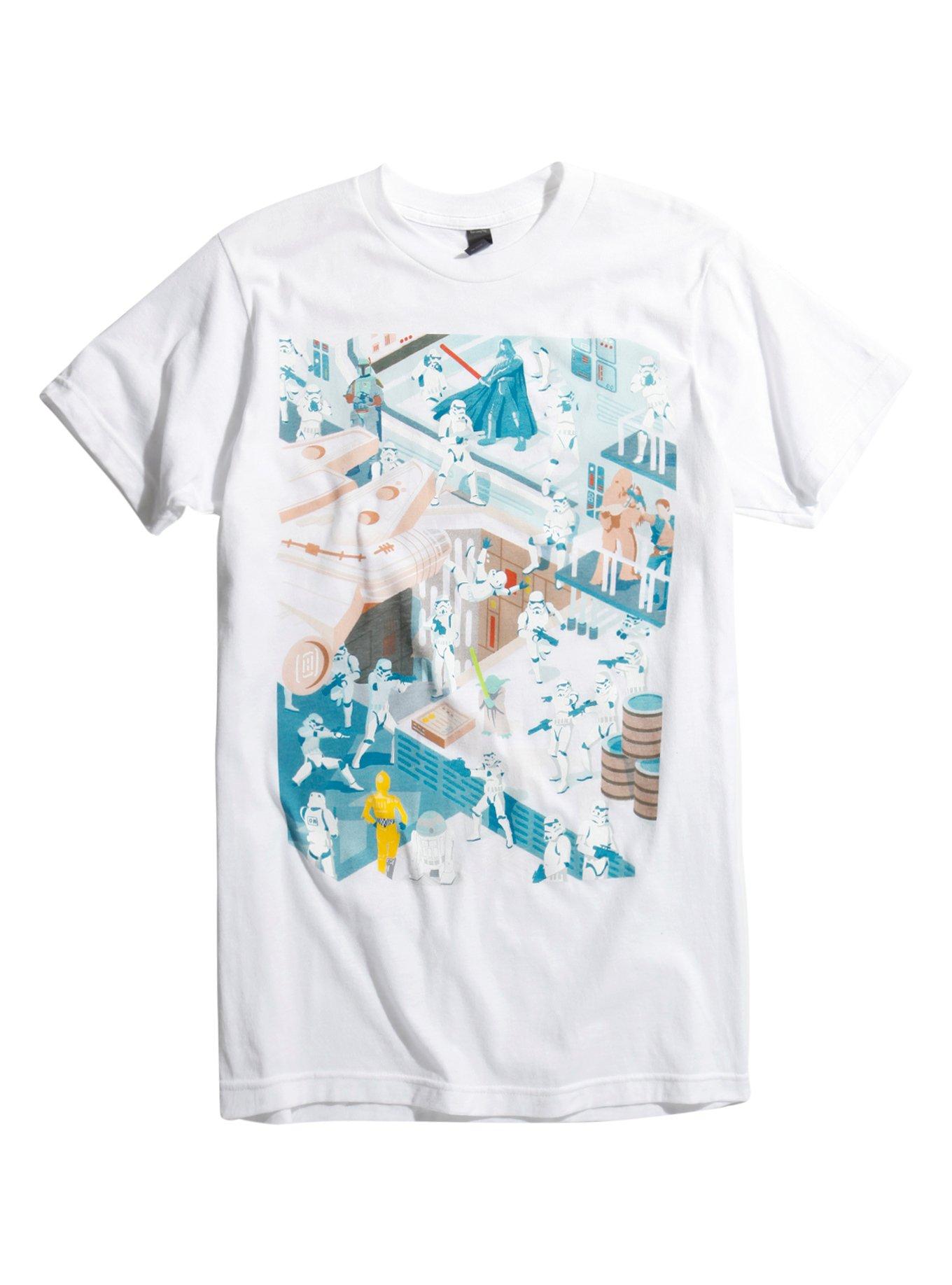 Star Wars Fighting T-Shirt, WHITE, hi-res