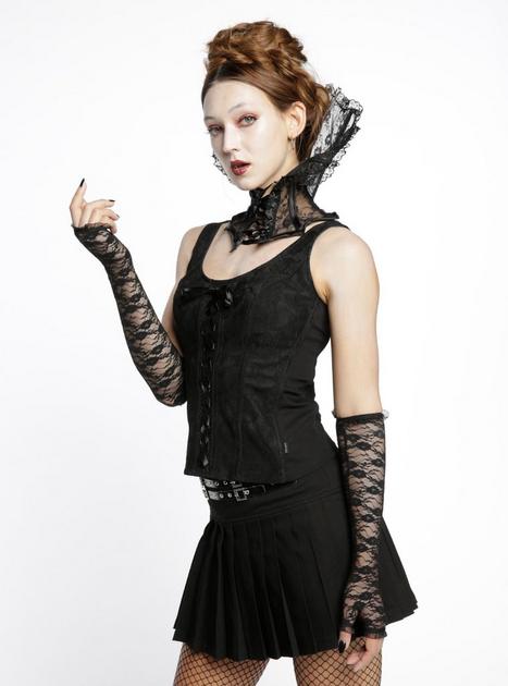 Tripp Black Lace-Up Corset | Hot Topic