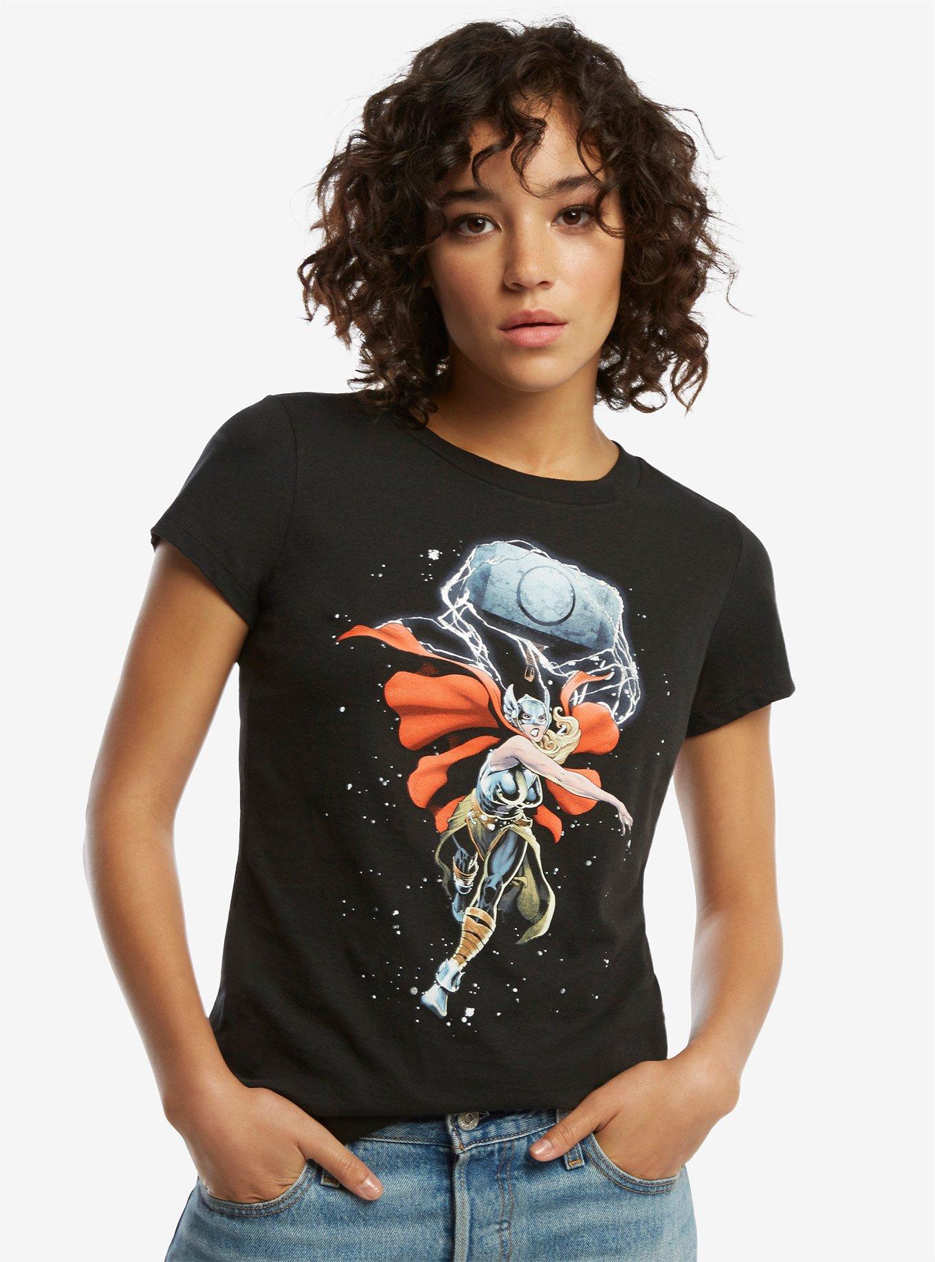Marvel Thor Lightning Hammer T-Shirt, BLACK, hi-res