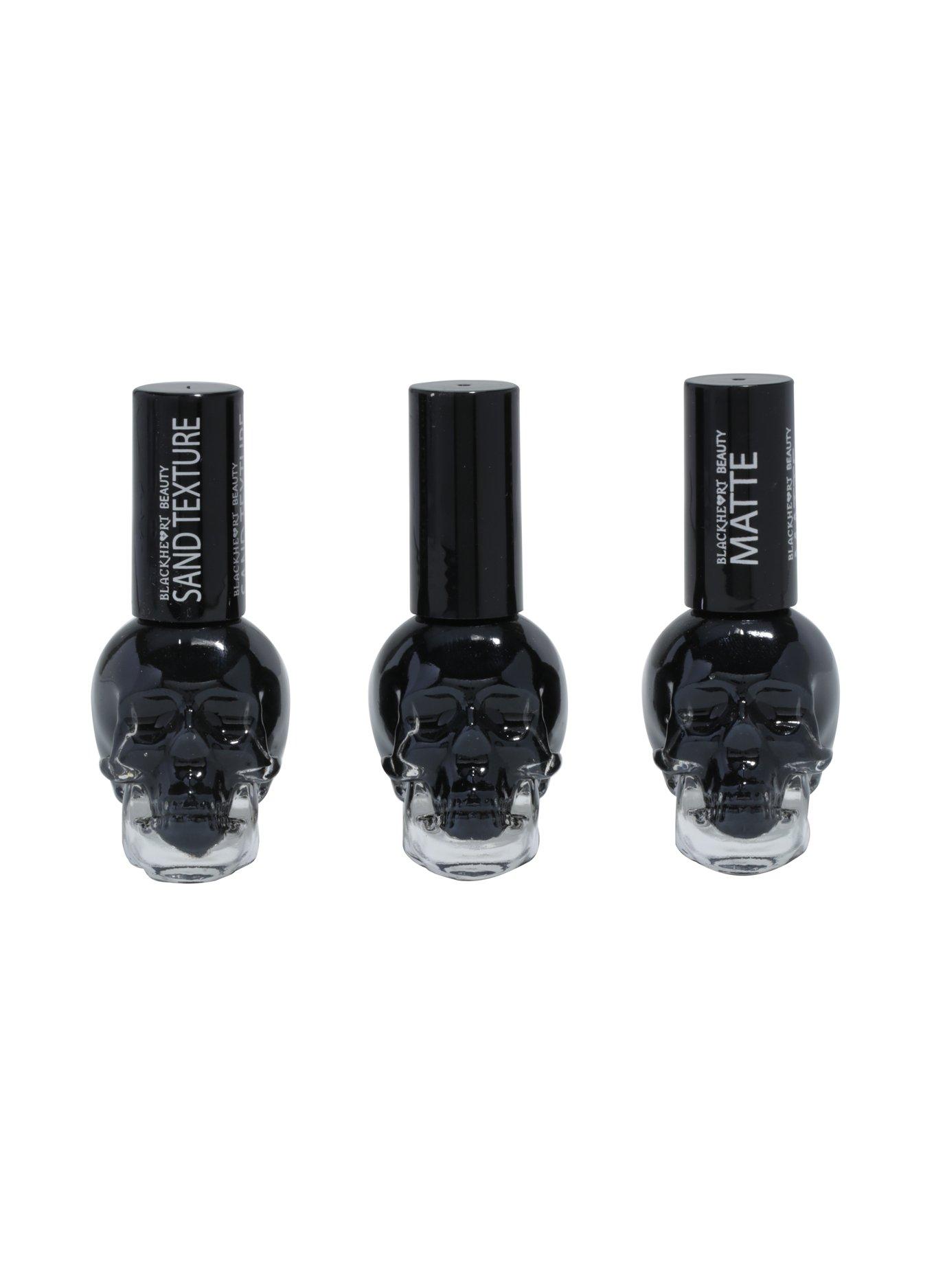 Blackheart Beauty Black Textured Nail Polish Set, , hi-res