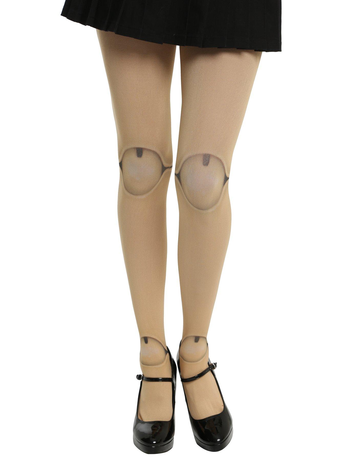 Blackheart Doll Leg Tights, BLACK, hi-res