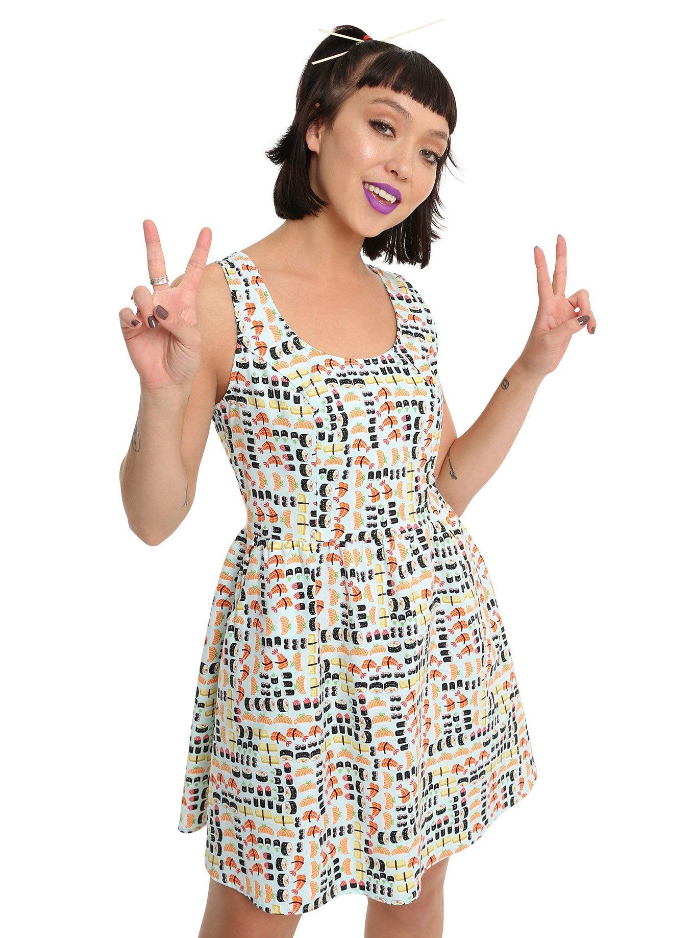 Sushi Dress, BLUE, hi-res