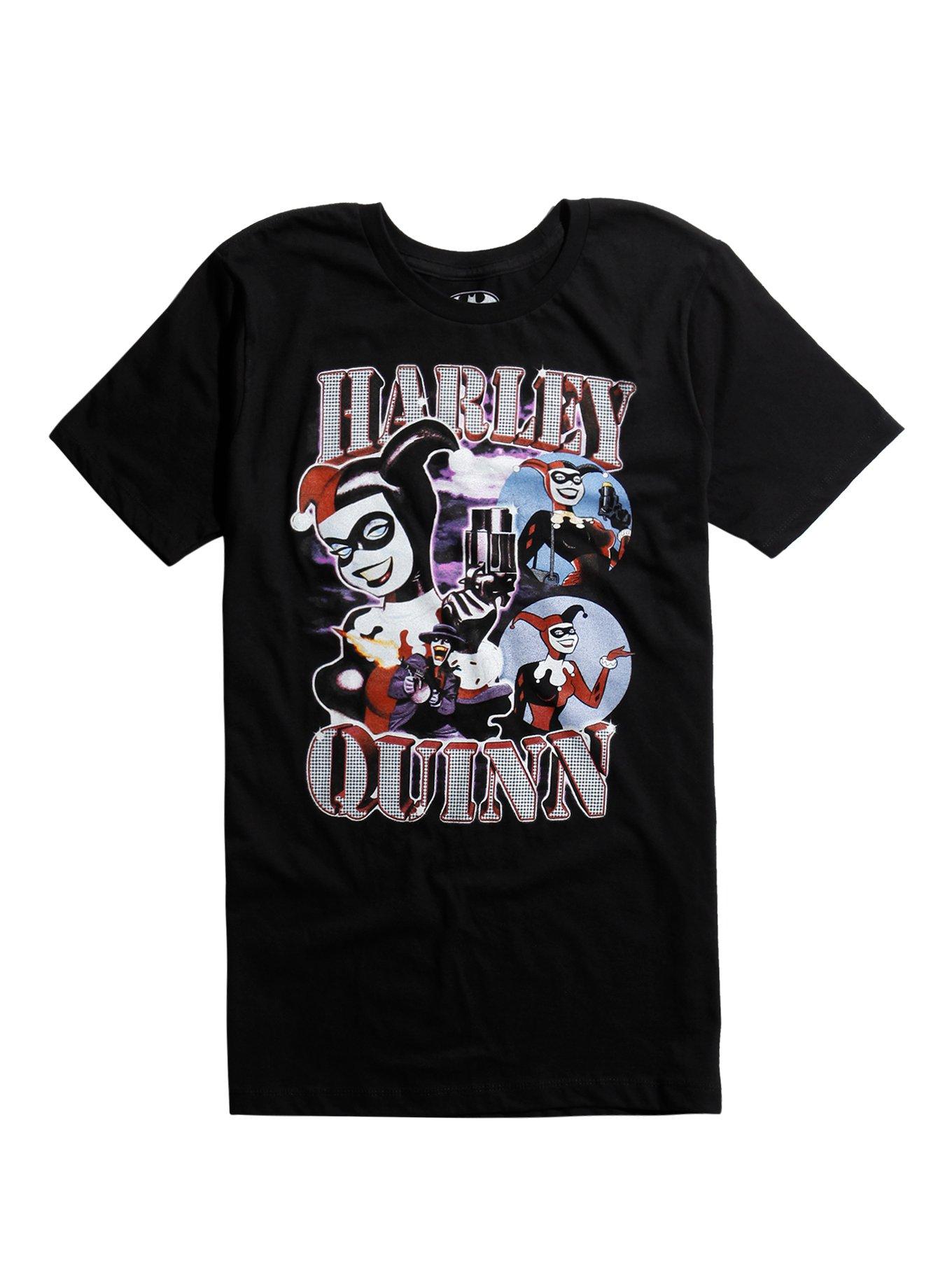 DC Comics Harley Quinn Nightscape T-Shirt, BLACK, hi-res
