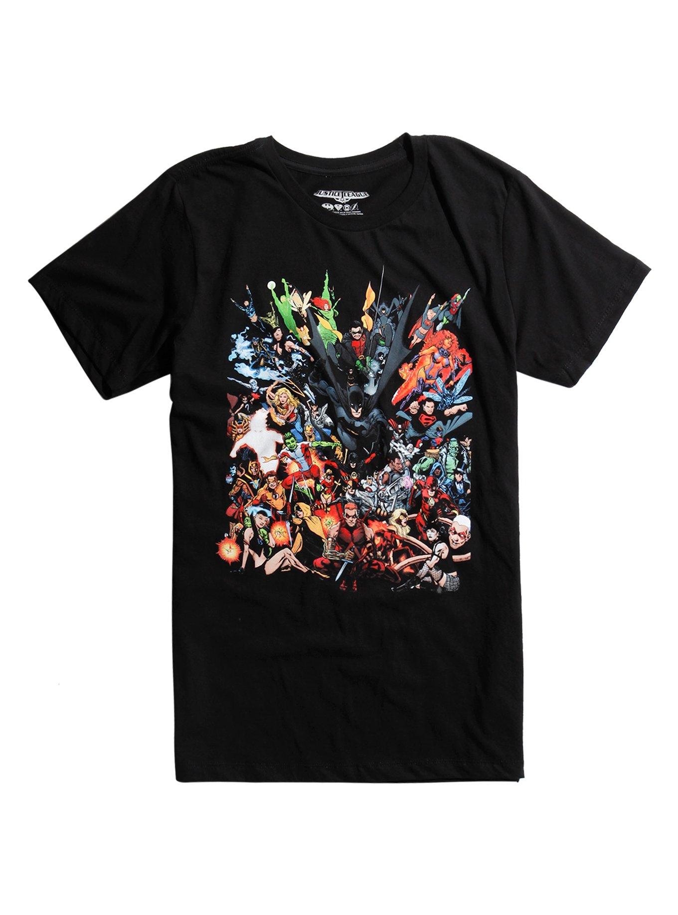 DC Comics Justice League Flying Squad T-Shirt, BLACK, hi-res