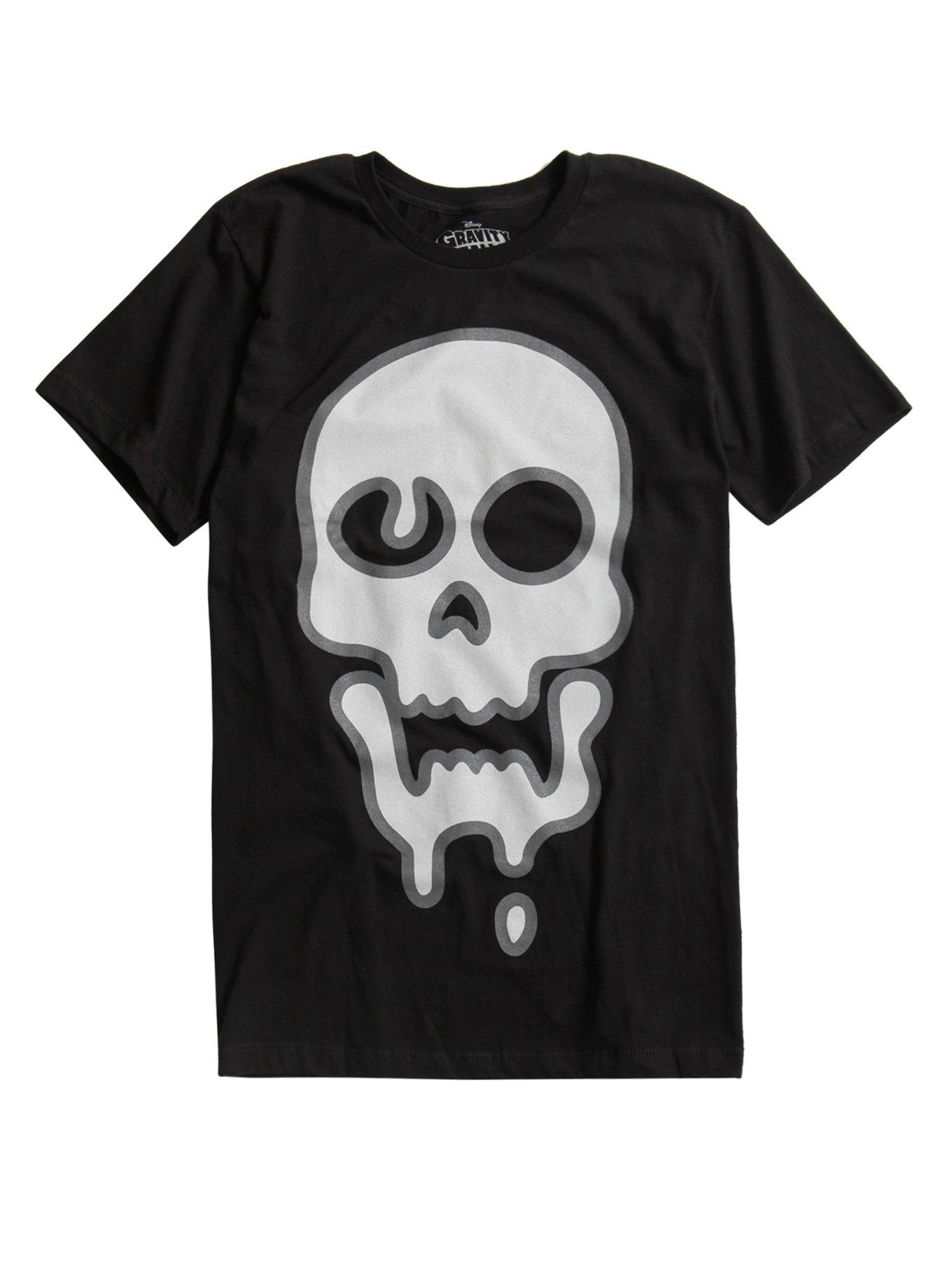 Gravity Falls Nate Skull Cosplay T-Shirt, BLACK, hi-res
