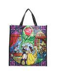 Loungefly Disney Beauty And The Beast Stained Glass Reusable Tote, , hi-res
