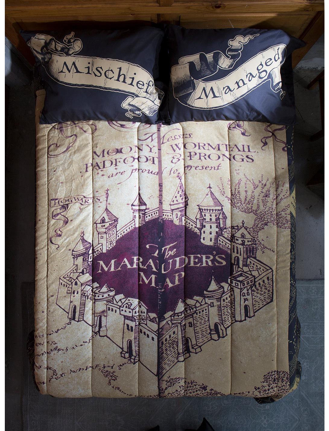Harry Potter Marauder's Map Full/Queen Comforter, , hi-res