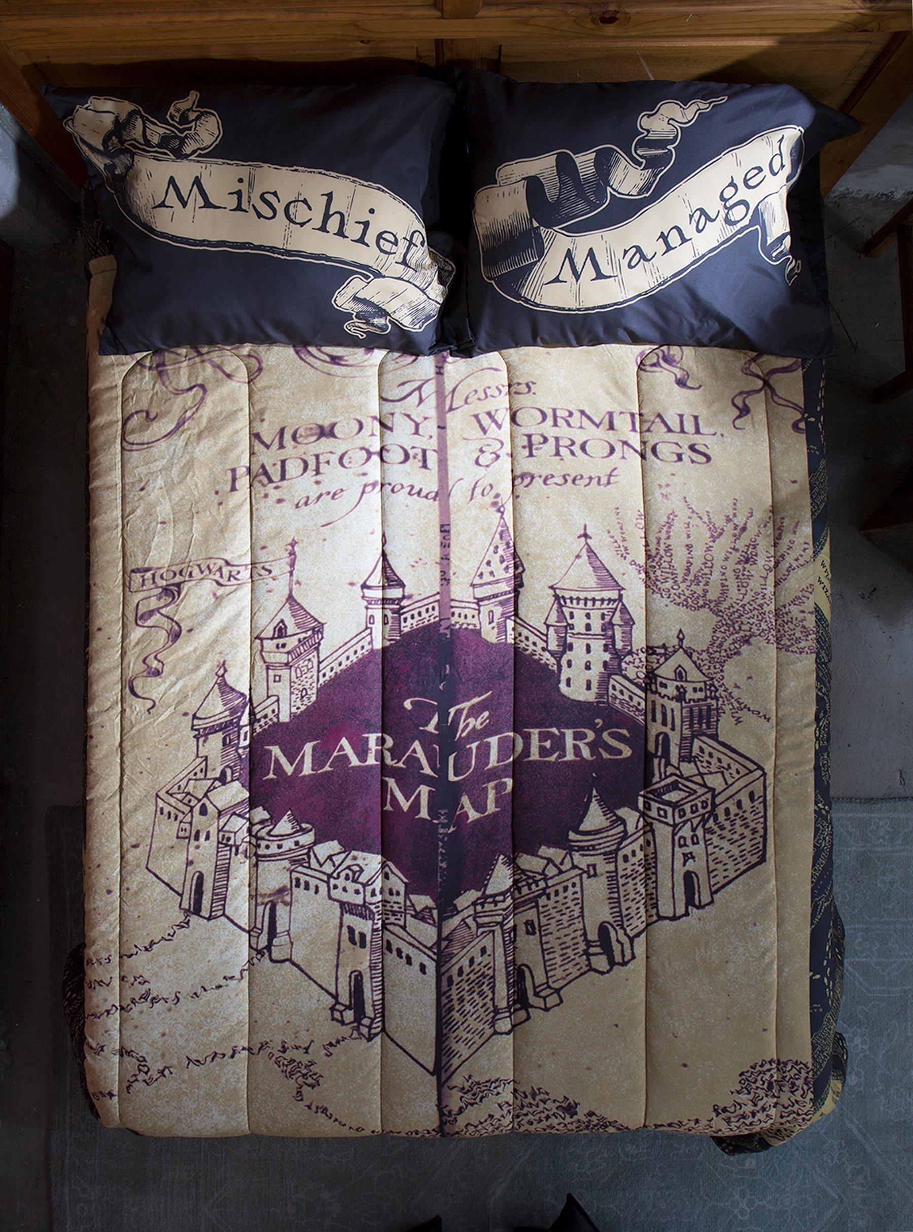 Marauder's Map Harry Potter Hogwarts Shower Curtain Waterproof