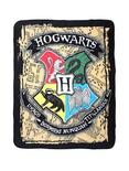 Harry Potter Hogwarts Crest Map Plush Throw Blanket, , hi-res