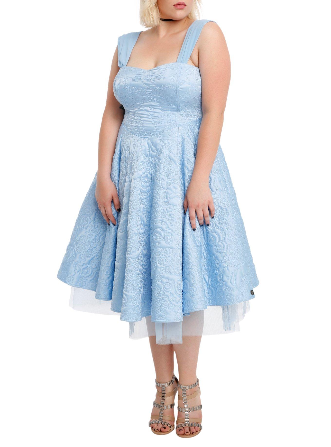 Disney Cinderella Corset Ball Gown Plus Size, LIGHT BLUE, hi-res