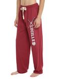 The Walking Dead Lucille Guys Pajama Pants, BURGUNDY, hi-res