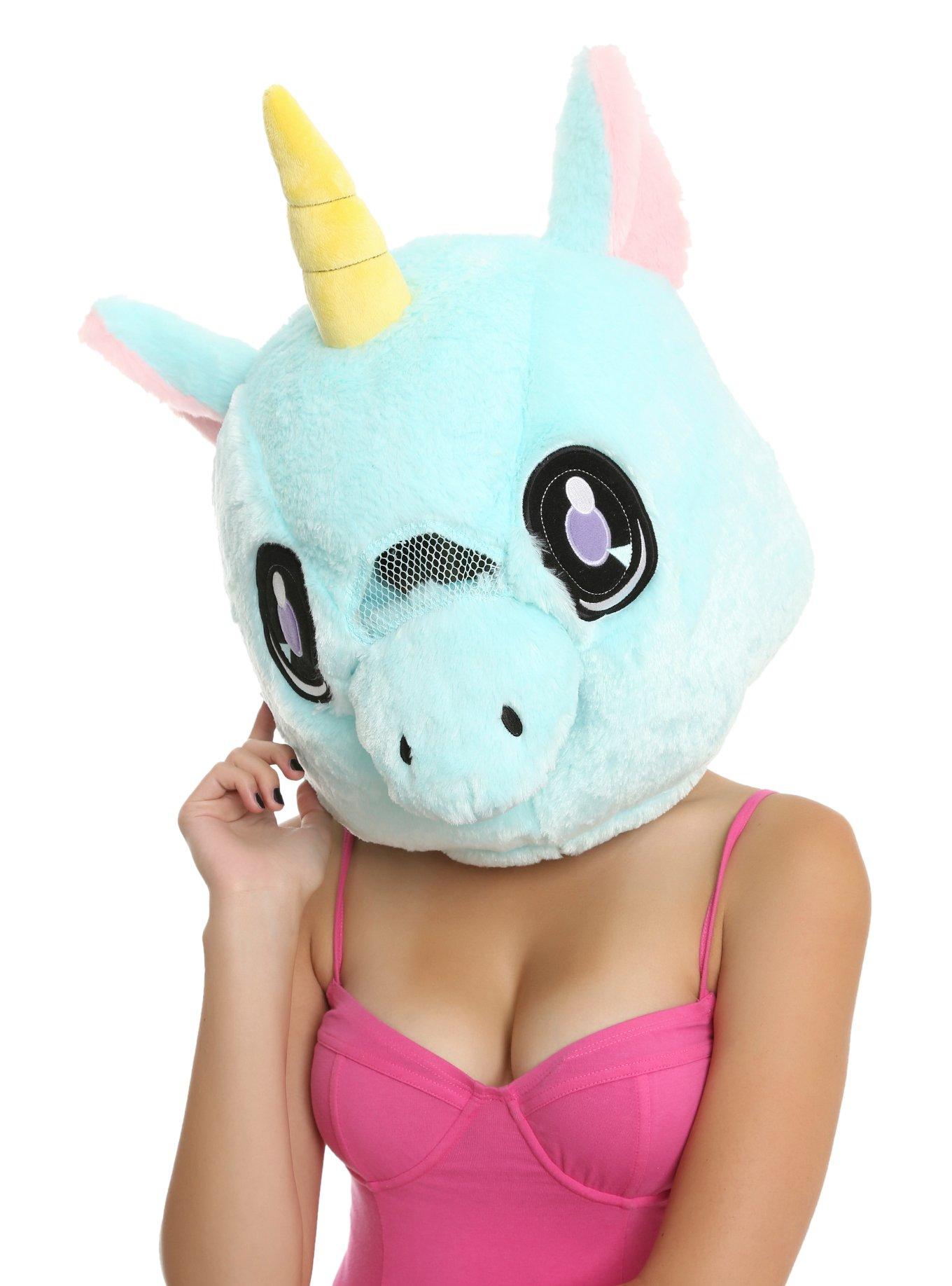 Big Fat Head Unicorn Mascot Head, , hi-res