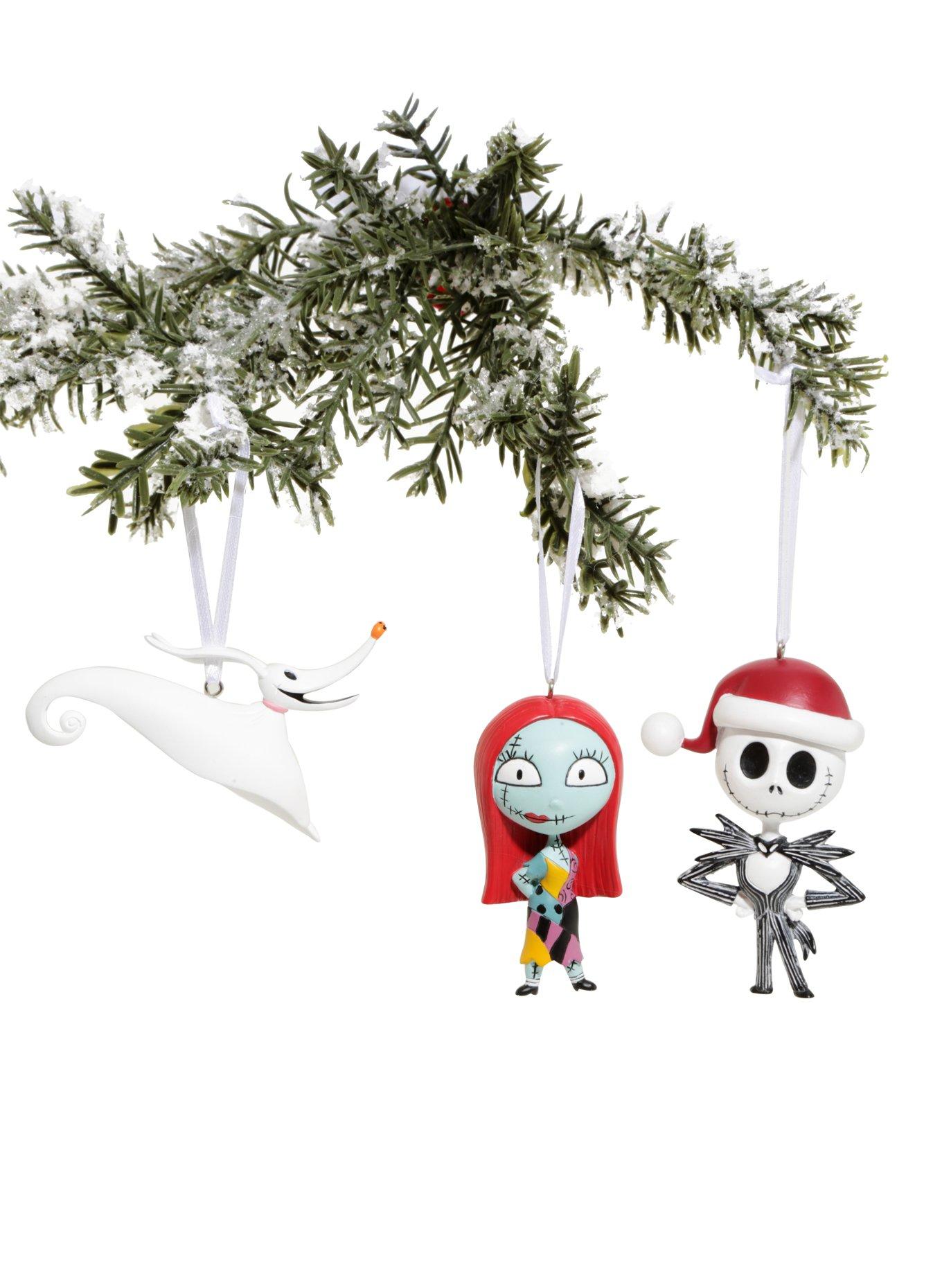 The Nightmare Before Christmas Jack Sally & Zero Ornament Set, , hi-res