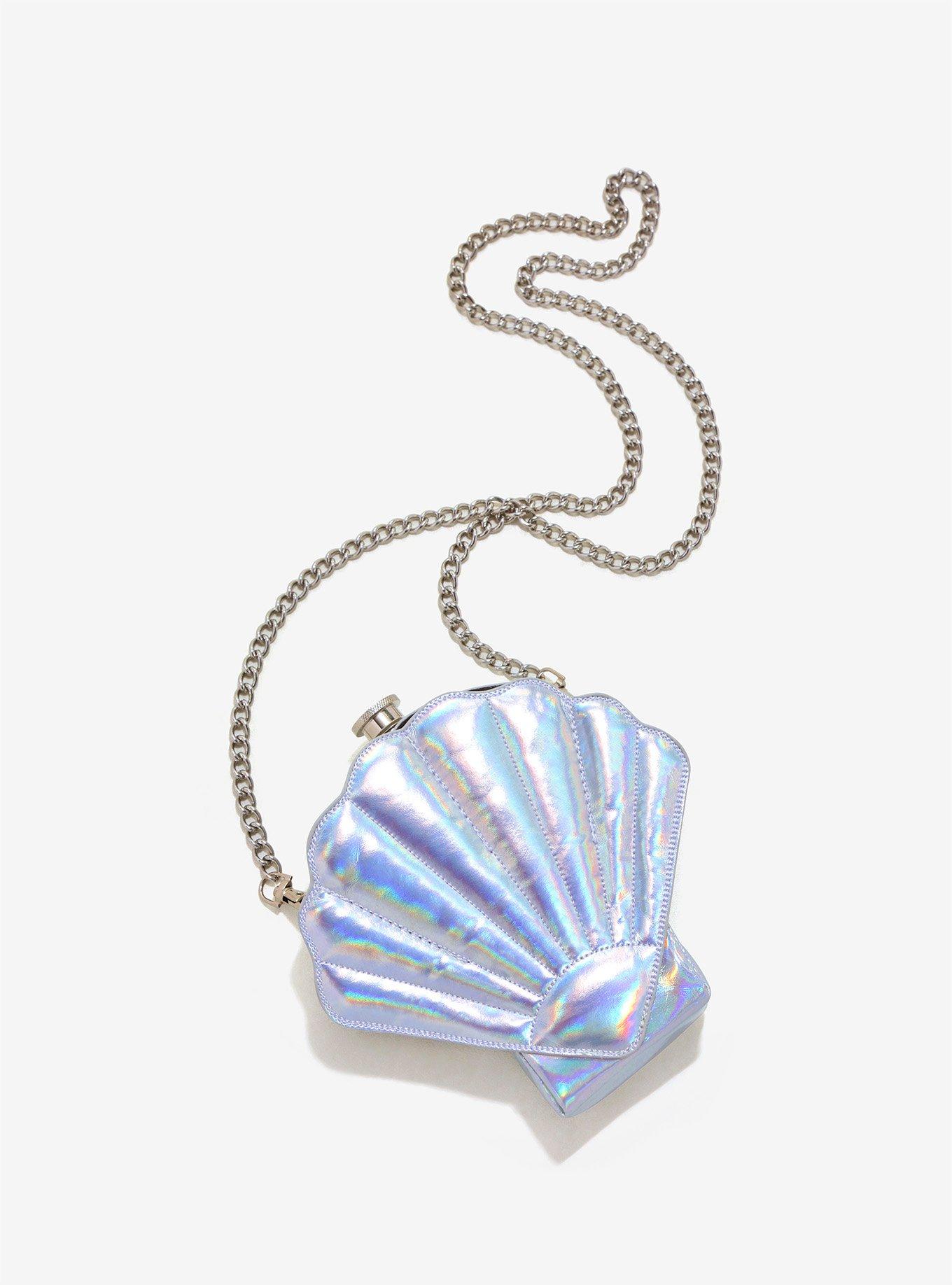 Mermaid Shell Flask Purse, , hi-res