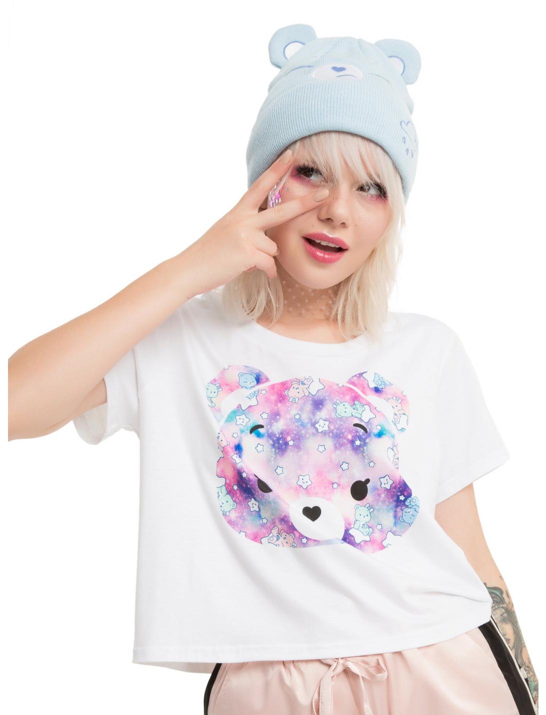 Care Bears Face Fill Girls Crop T-Shirt, WHITE, hi-res