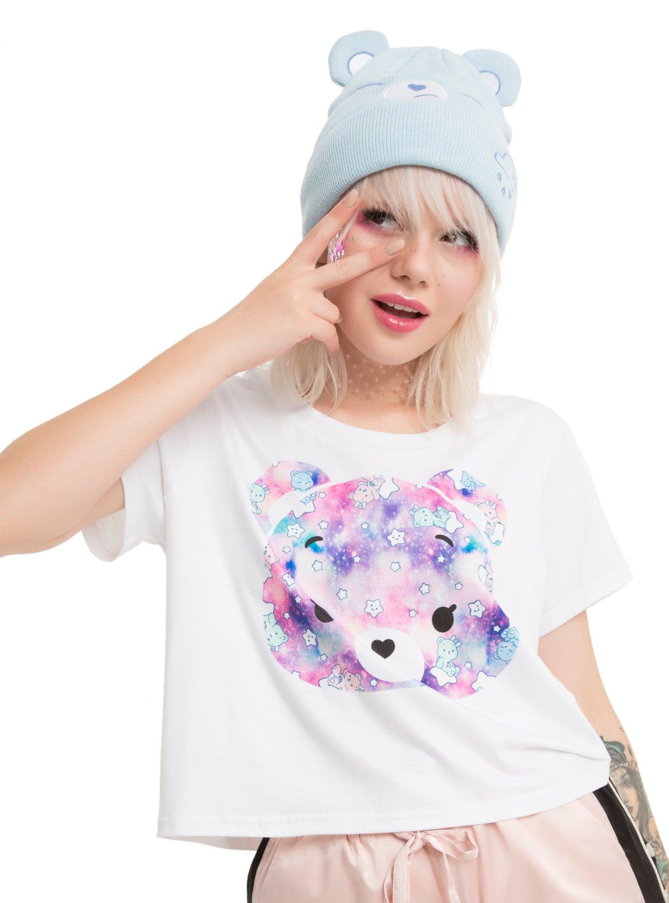 Care Bears Face Fill Girls Crop T-Shirt, WHITE, hi-res