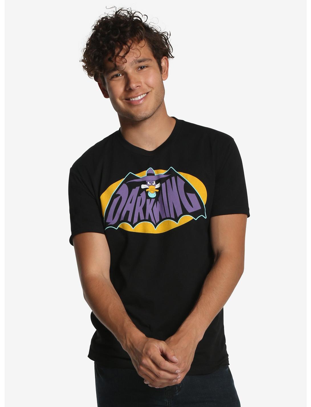 Disney Darkwing Duck Logo T-Shirt, BLACK, hi-res