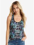 Her Universe Doctor Who Floral TARDIS Womens Tank Top, BLACK, hi-res