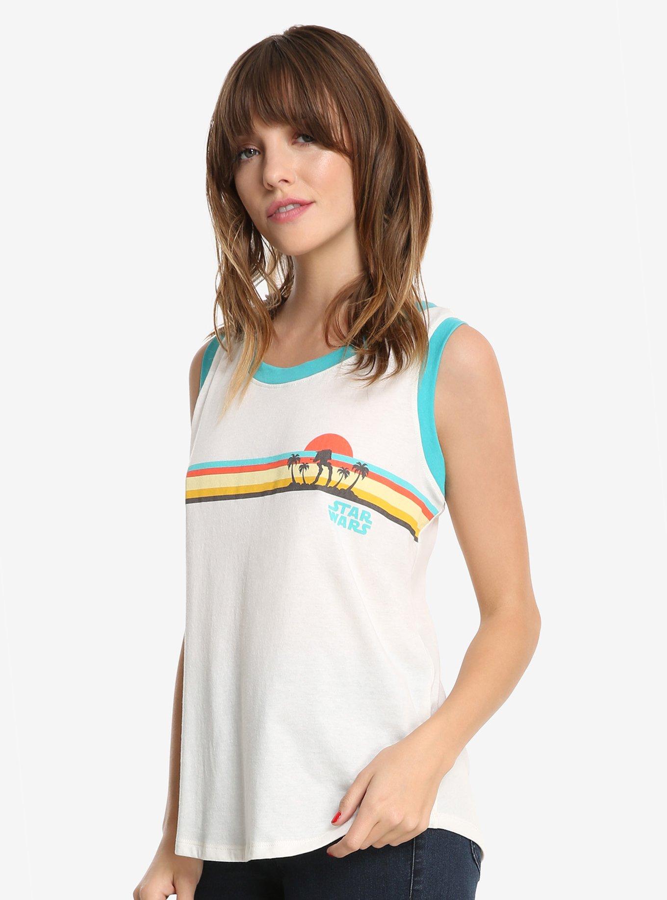 Her Universe Star Wars AT-AT Tropics Tank Top, TAN/BEIGE, hi-res