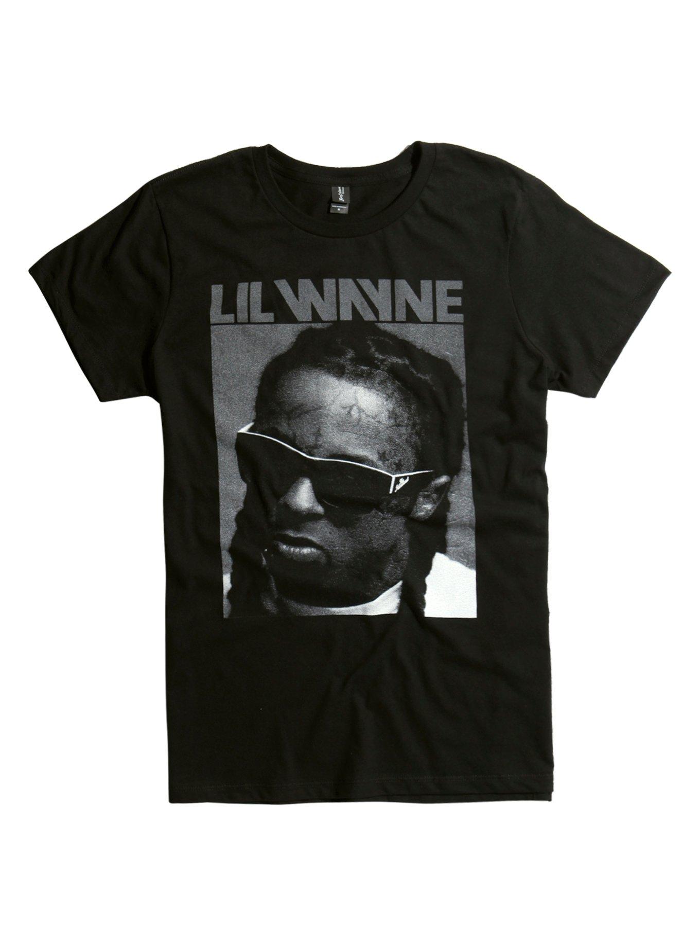 Lil Wayne Sunglasses Photo T-Shirt, BLACK, hi-res