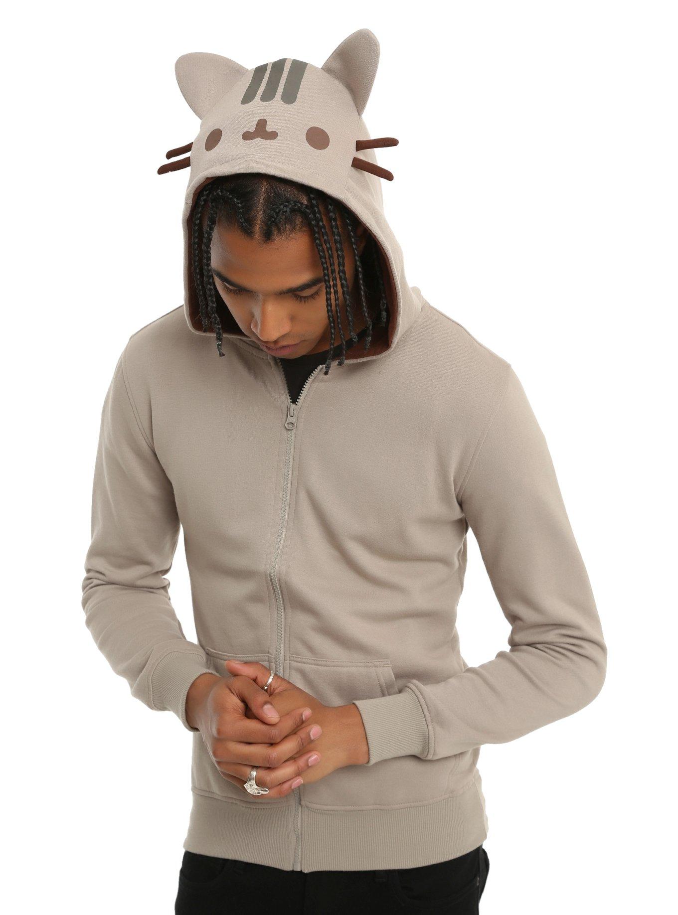 Pusheen Cosplay Hoodie, GREY, hi-res