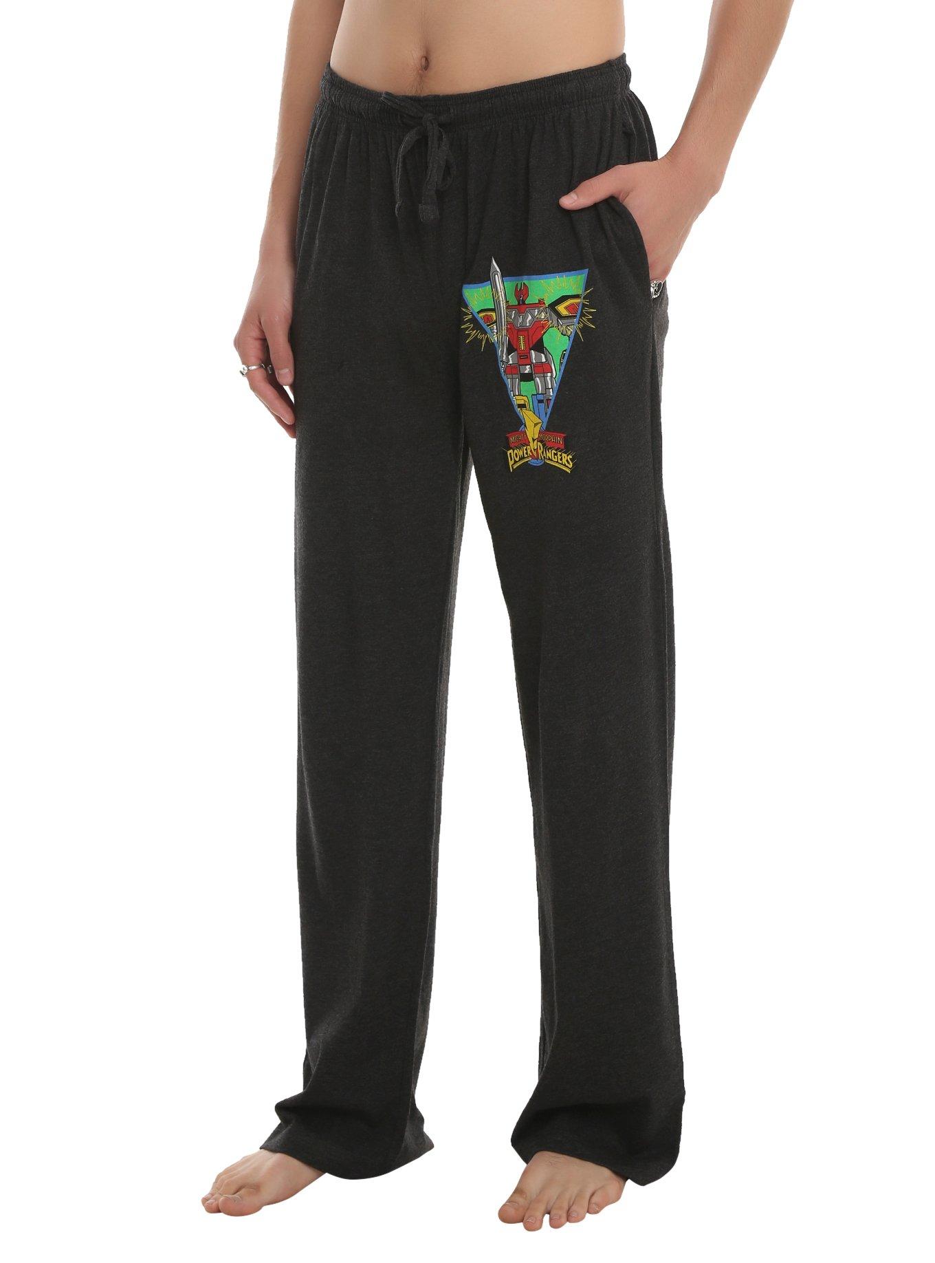 Mighty Morphin Power Rangers Megazord Guys Pajama Pants, BLACK, hi-res
