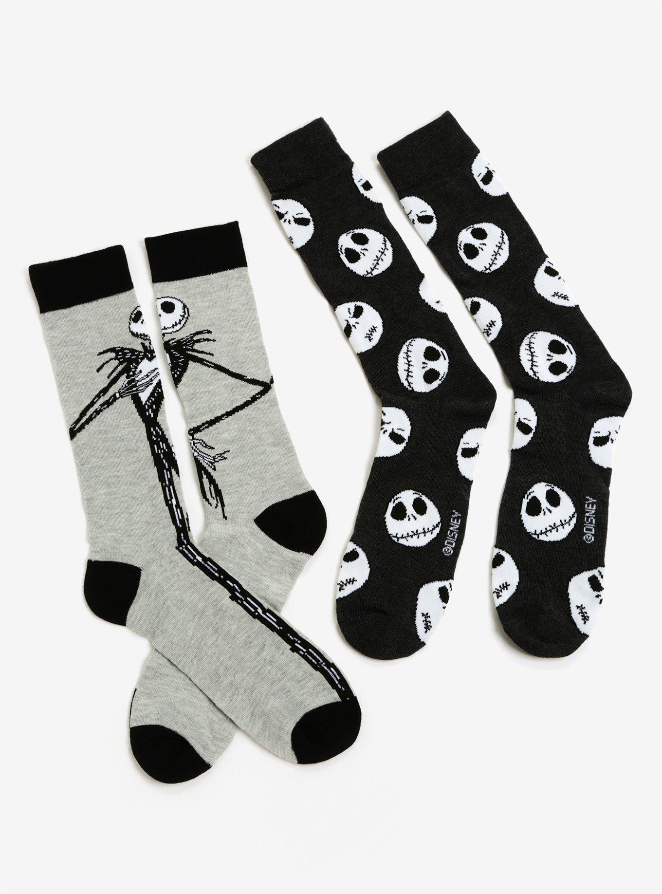 The Nightmare Before Christmas Jack Skellington Crew Socks 2 Pair, , hi-res