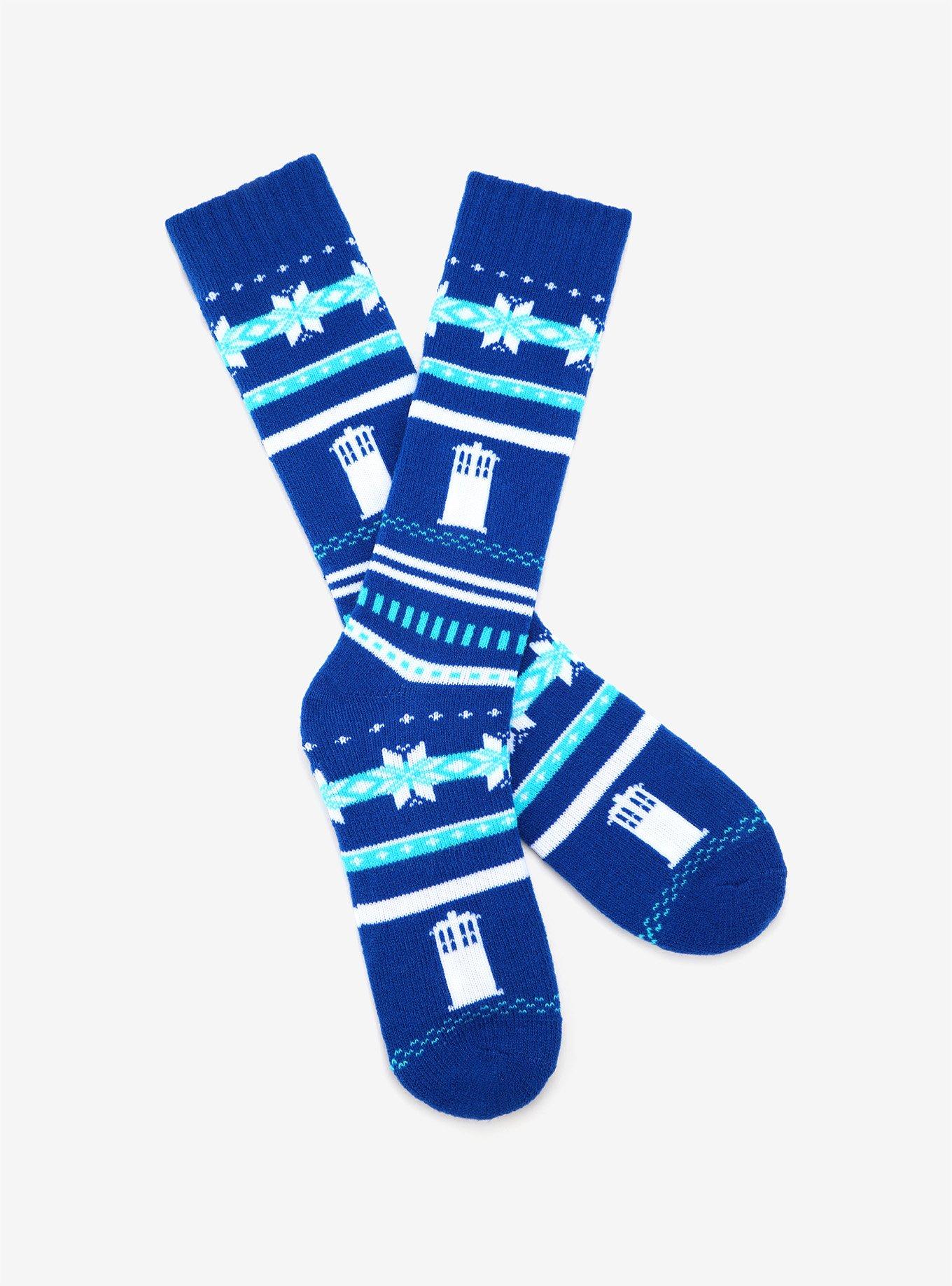 Doctor Who TARDIS Crew Socks, , hi-res