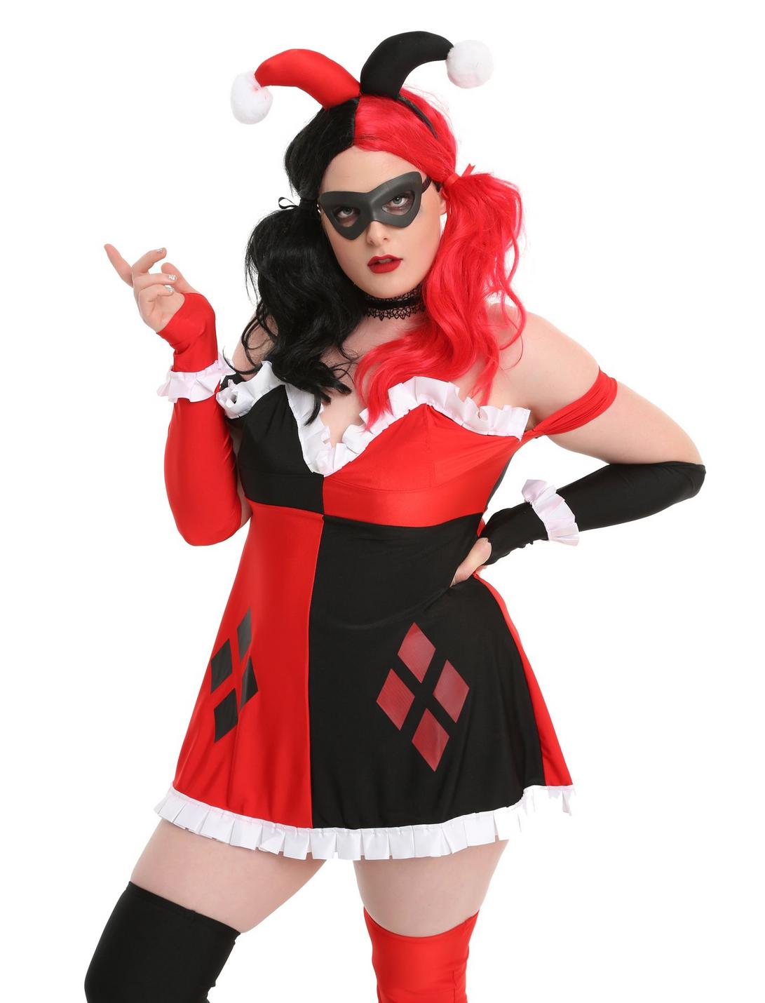 Harley Quinn Costume Plus Size, MULTI, hi-res