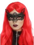 Black Cat Masquerade Mask, , hi-res